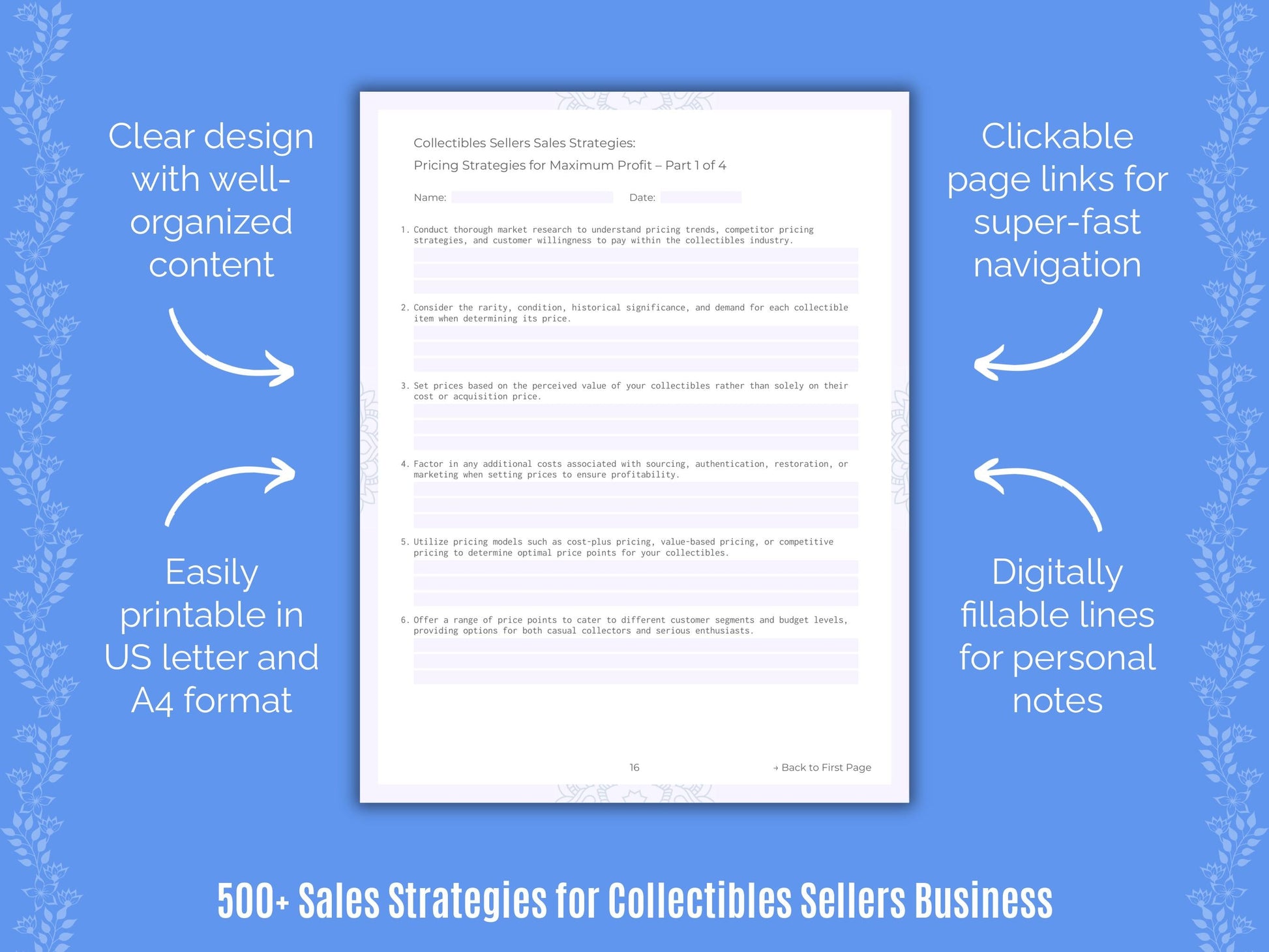 Collectibles Sellers Business Templates