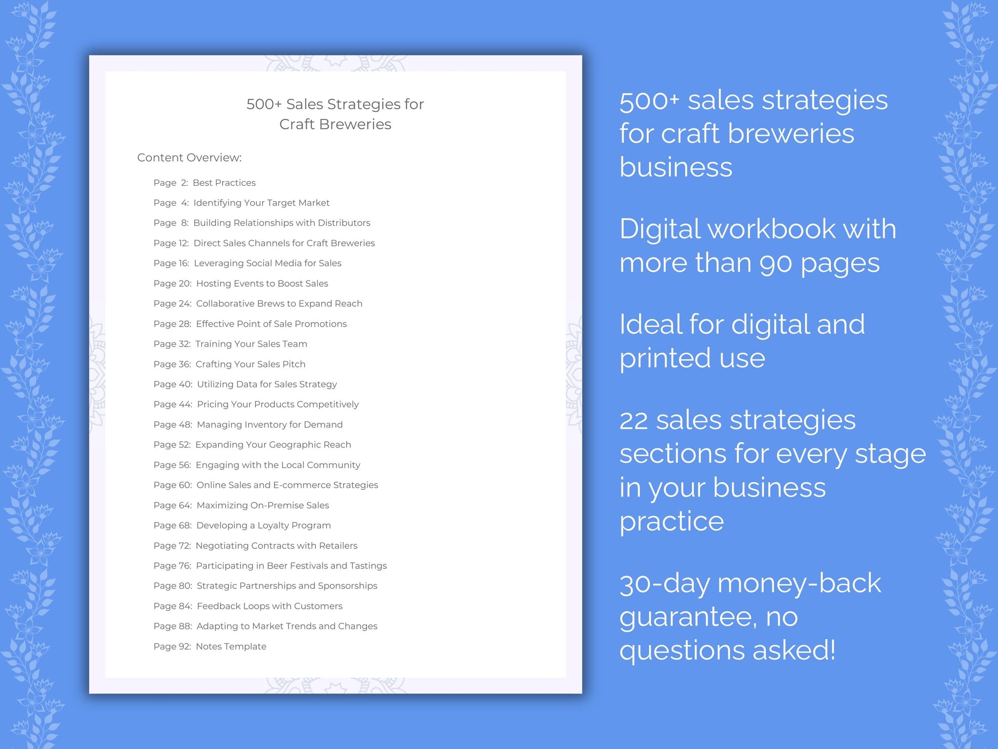 Craft Breweries Business Worksheets