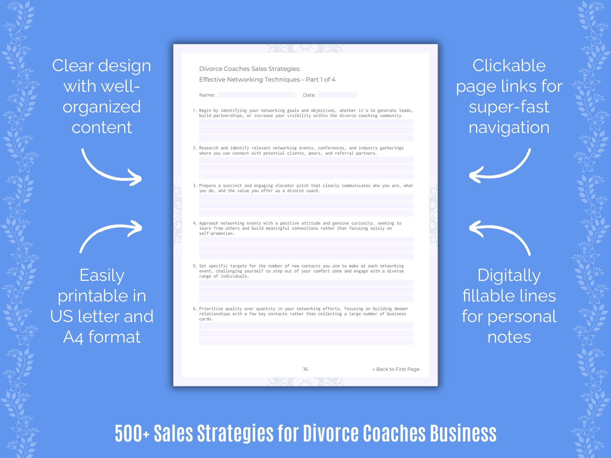 Divorce Coaches Business Templates