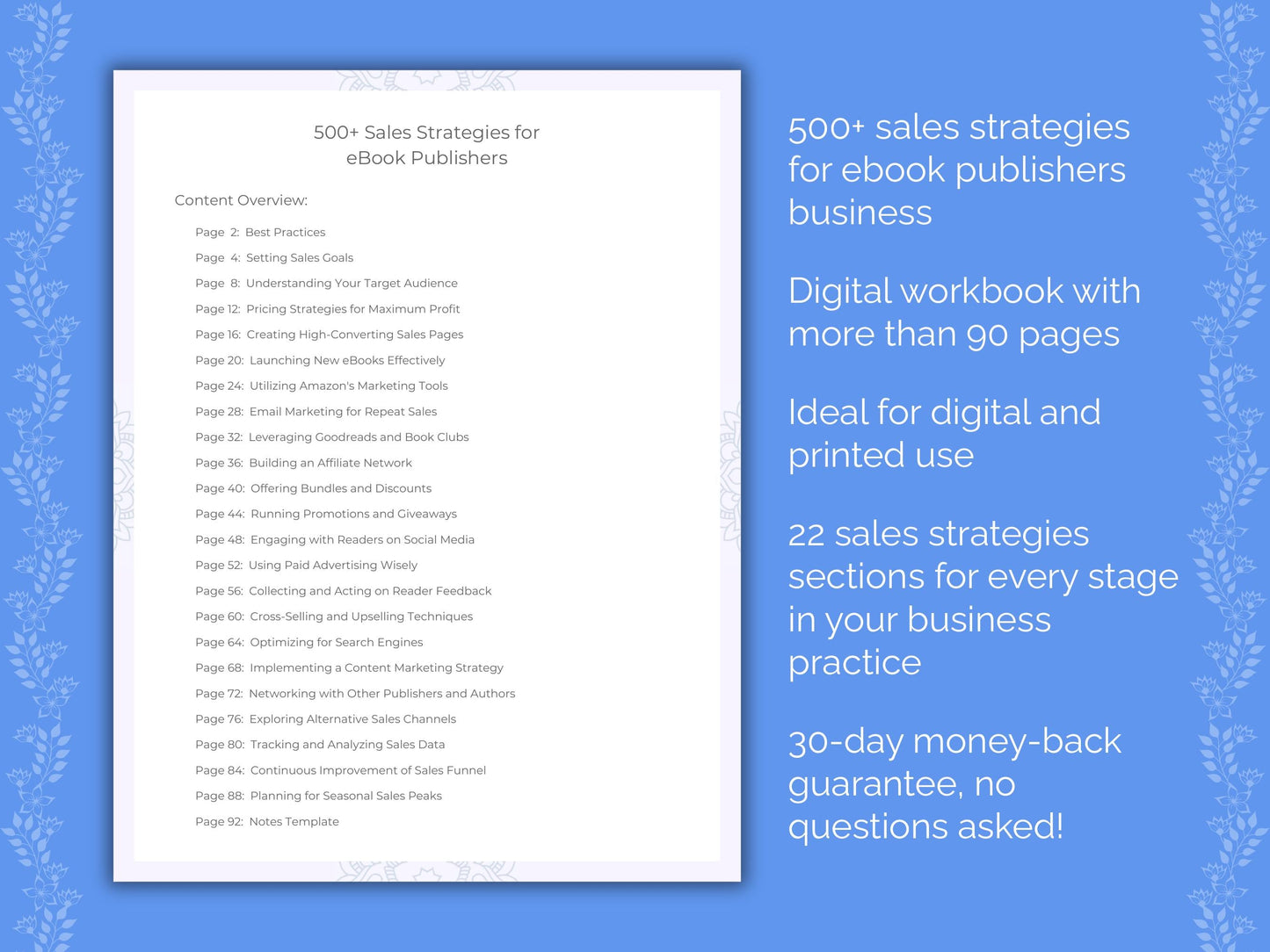 eBook Publishers Business Worksheets