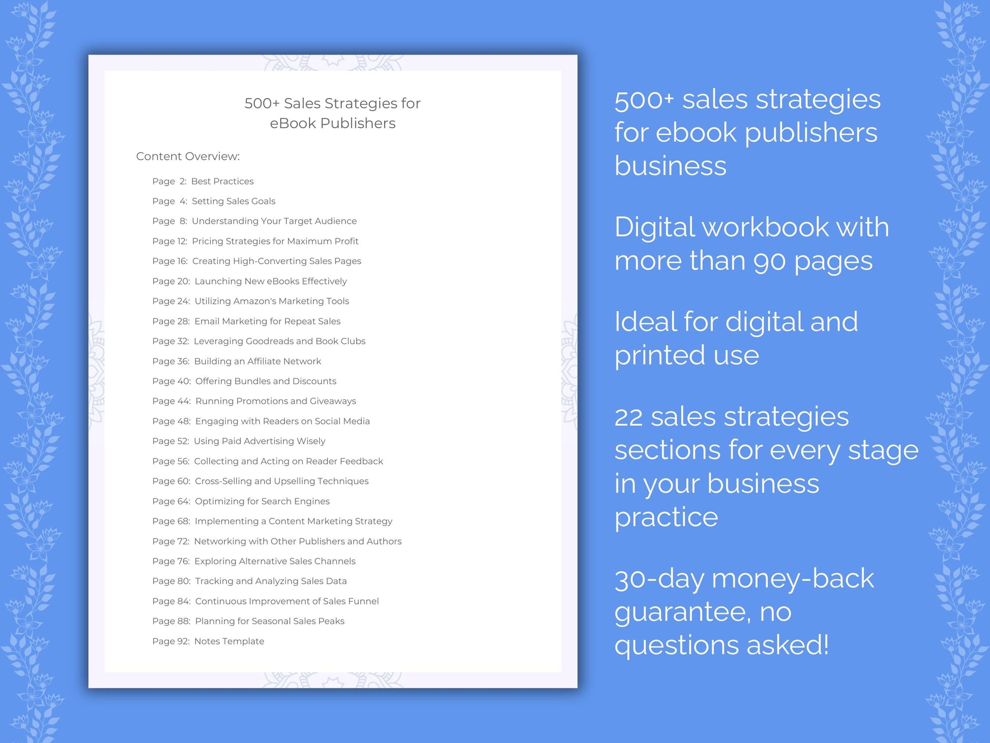 eBook Publishers Business Worksheets