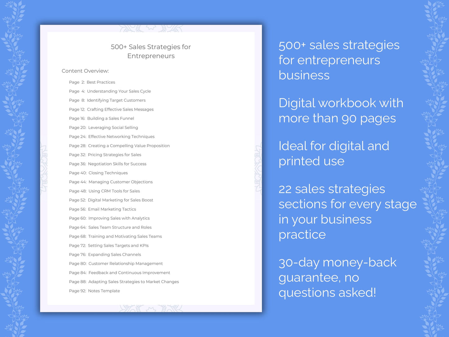 Entrepreneurs Business Worksheets