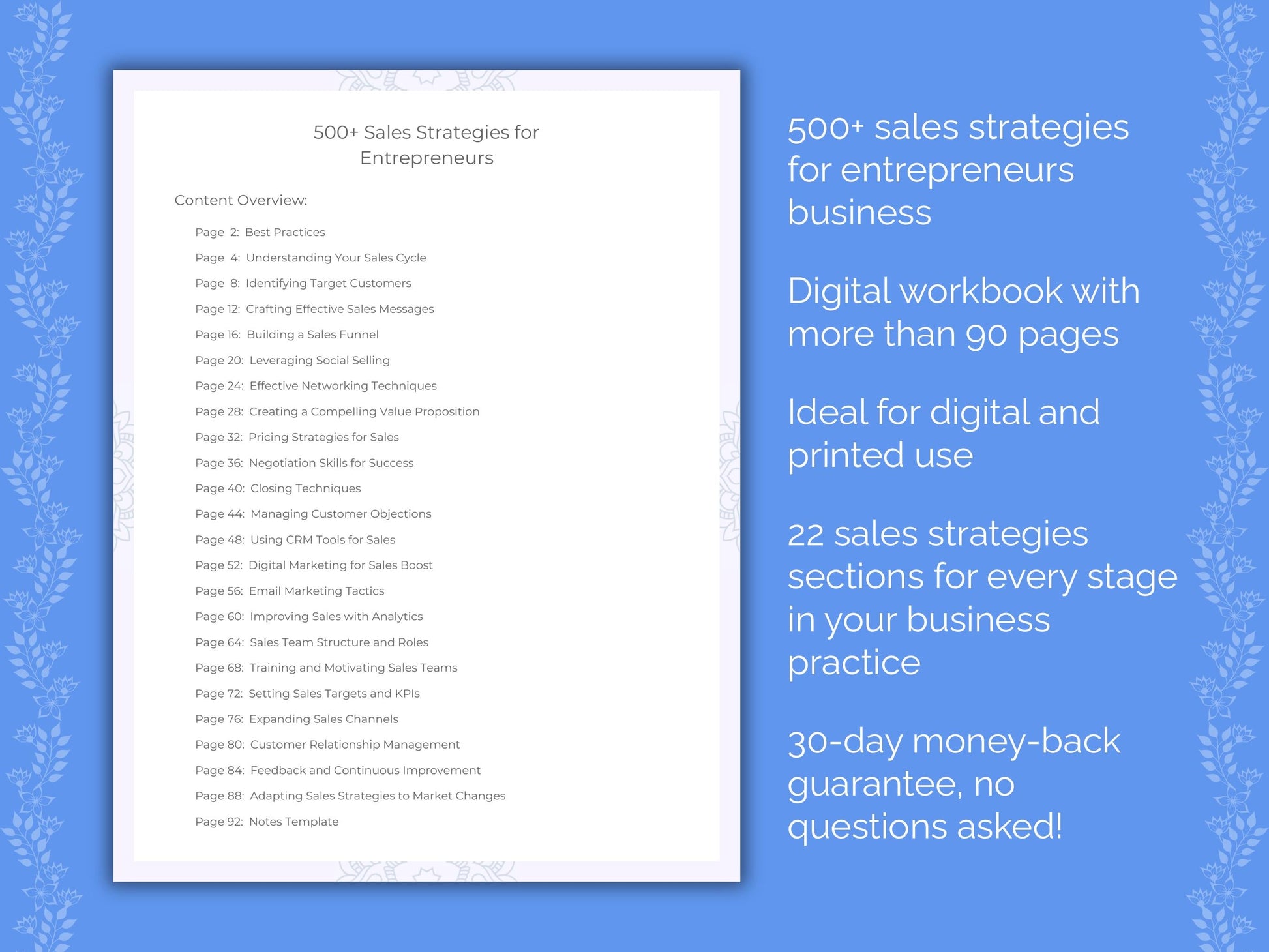 Entrepreneurs Business Worksheets