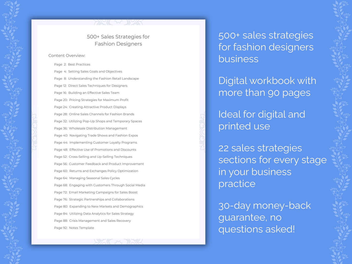 Fashion Designers Business Worksheets