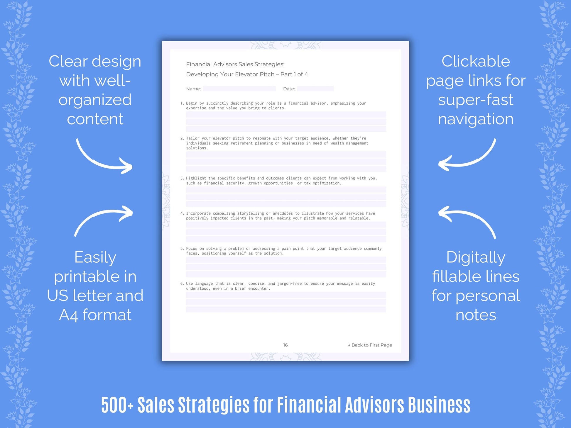 Financial Advisors Business Templates