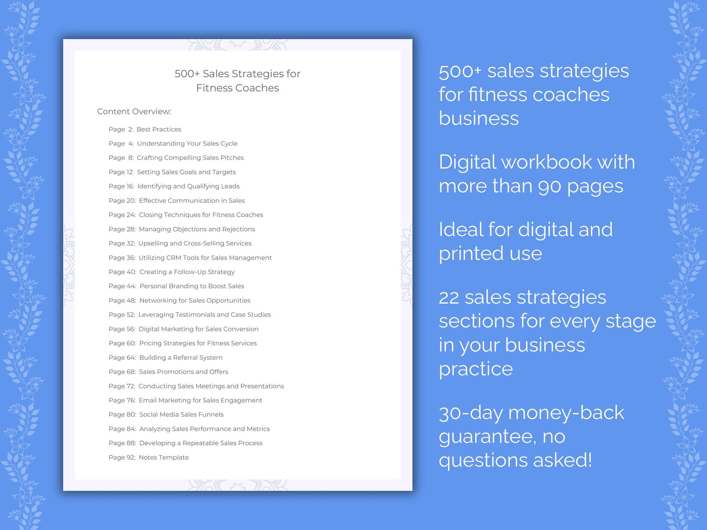 Fitness Coaches Business Worksheets