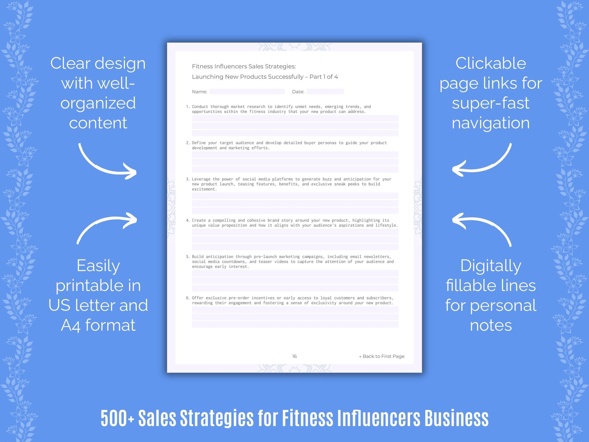 Fitness Influencers Business Templates