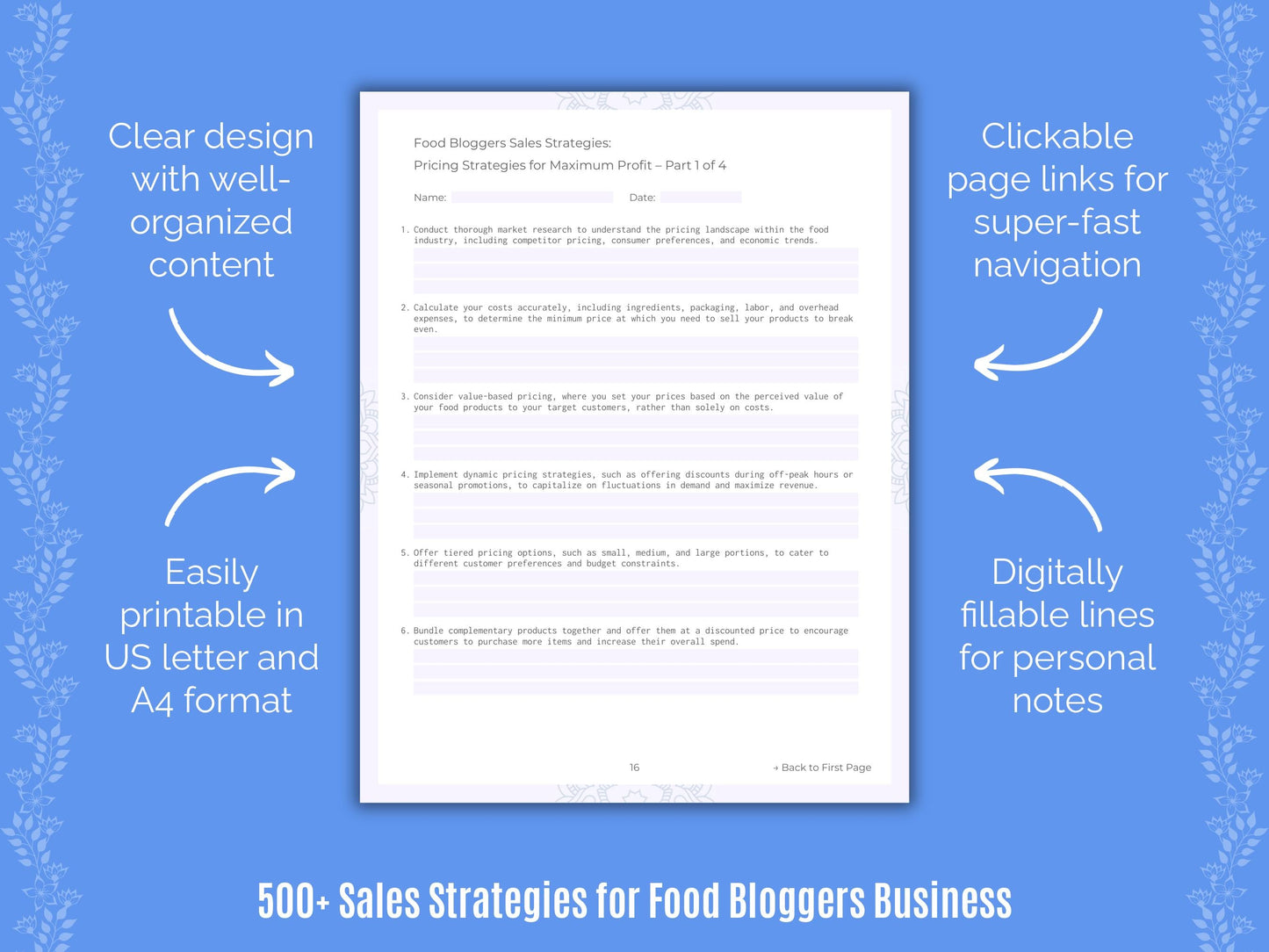 Food Bloggers Business Templates