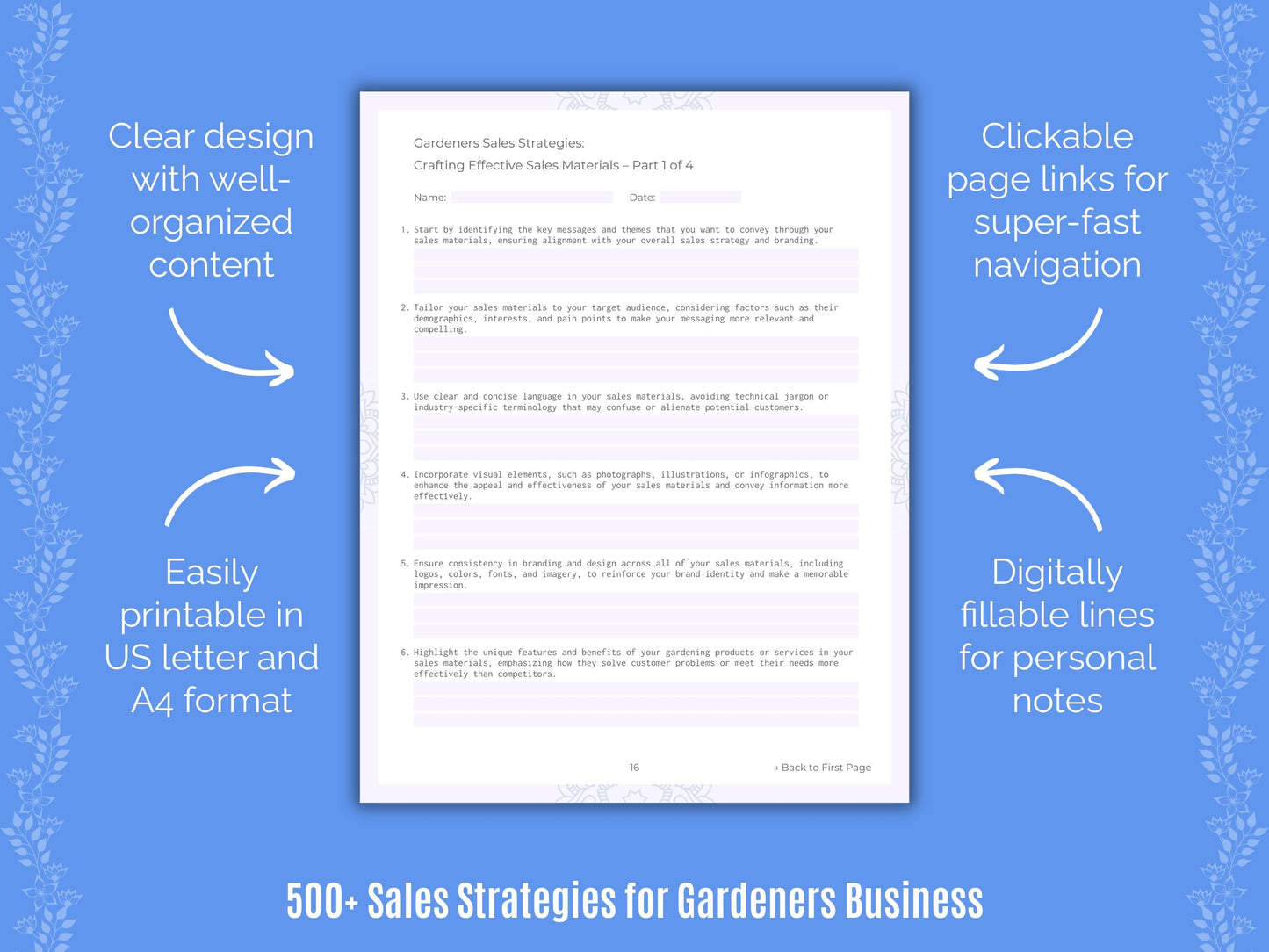 Gardeners Business Templates