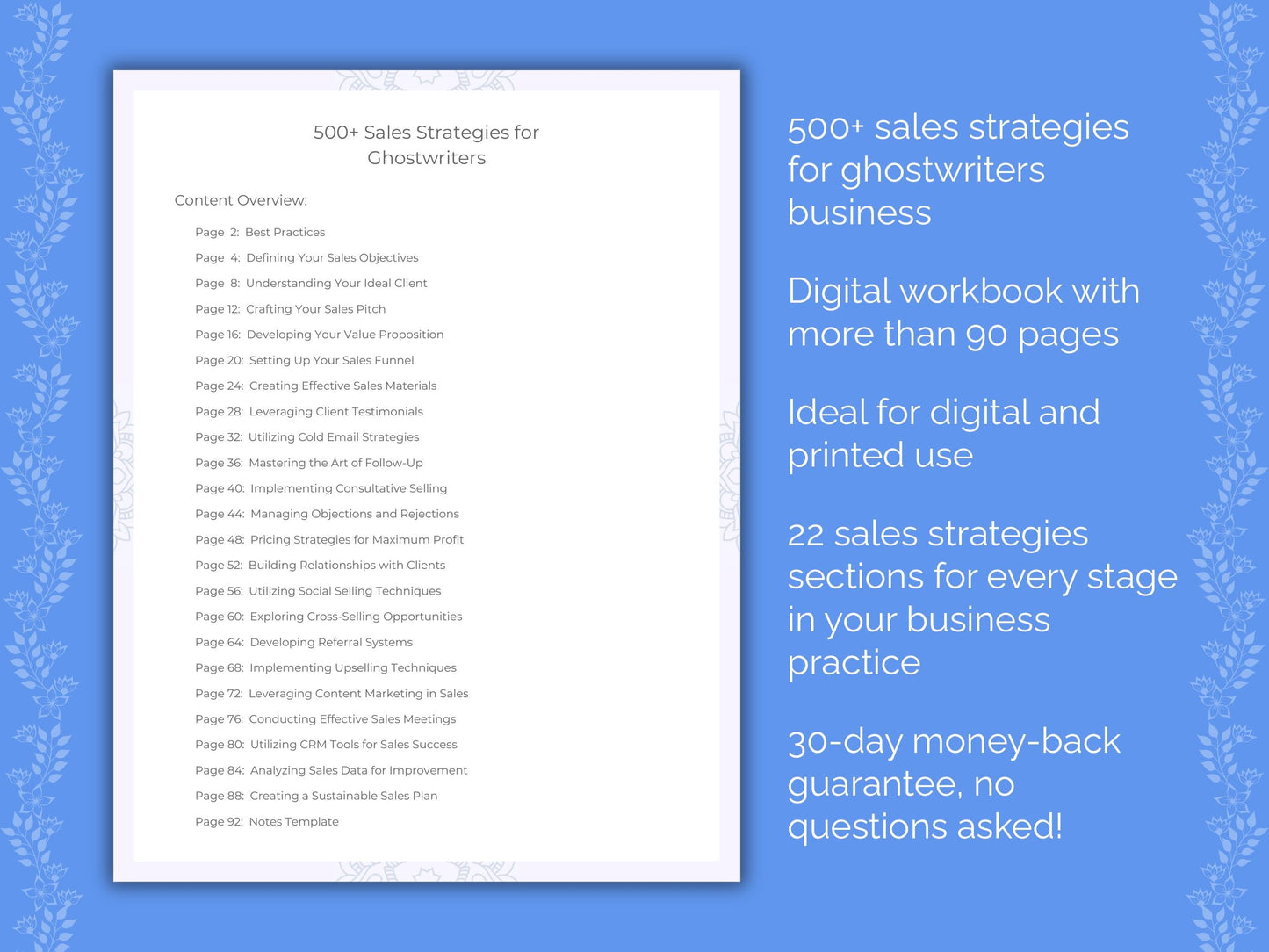 Ghostwriters Business Worksheets