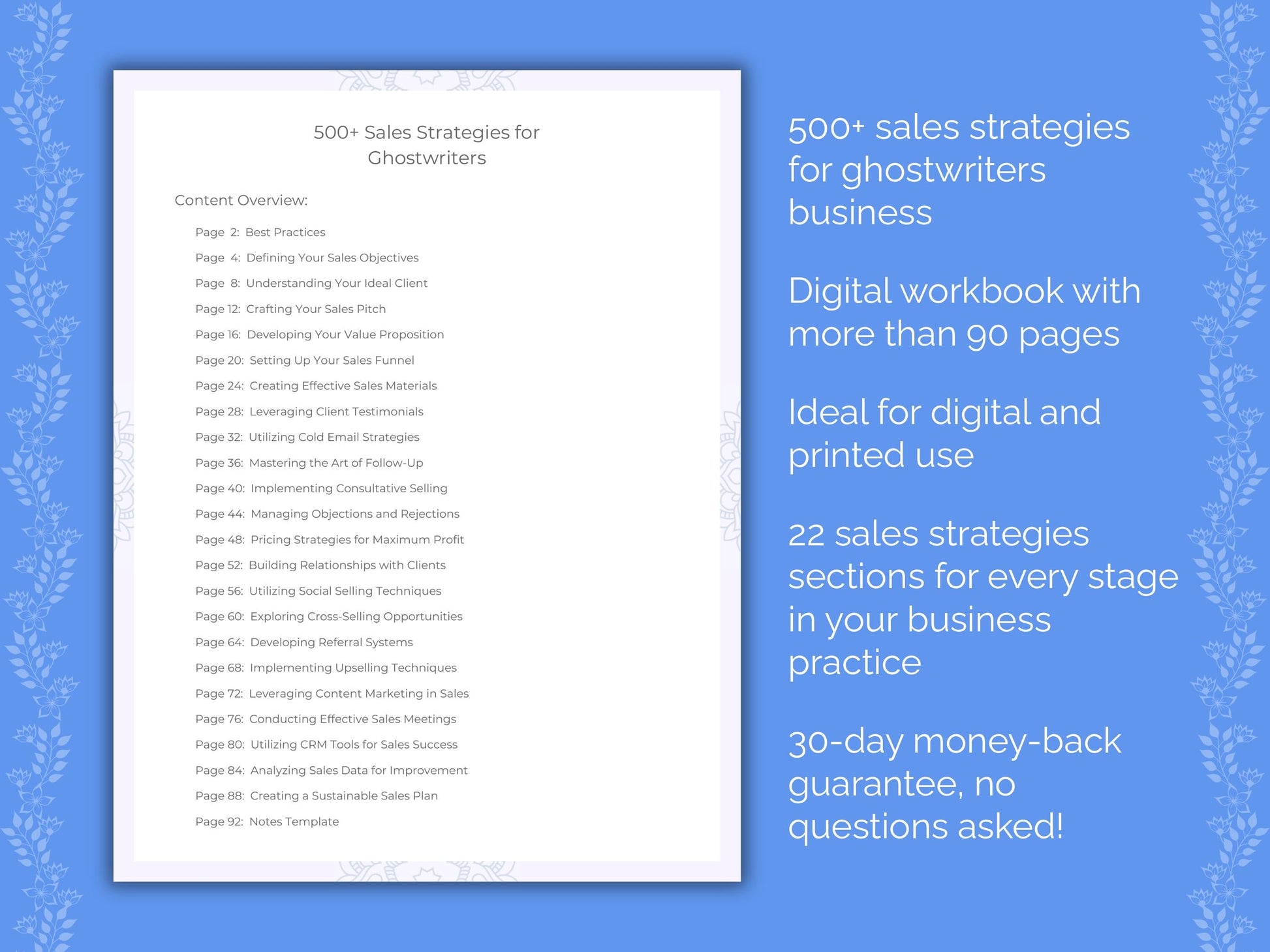 Ghostwriters Business Worksheets