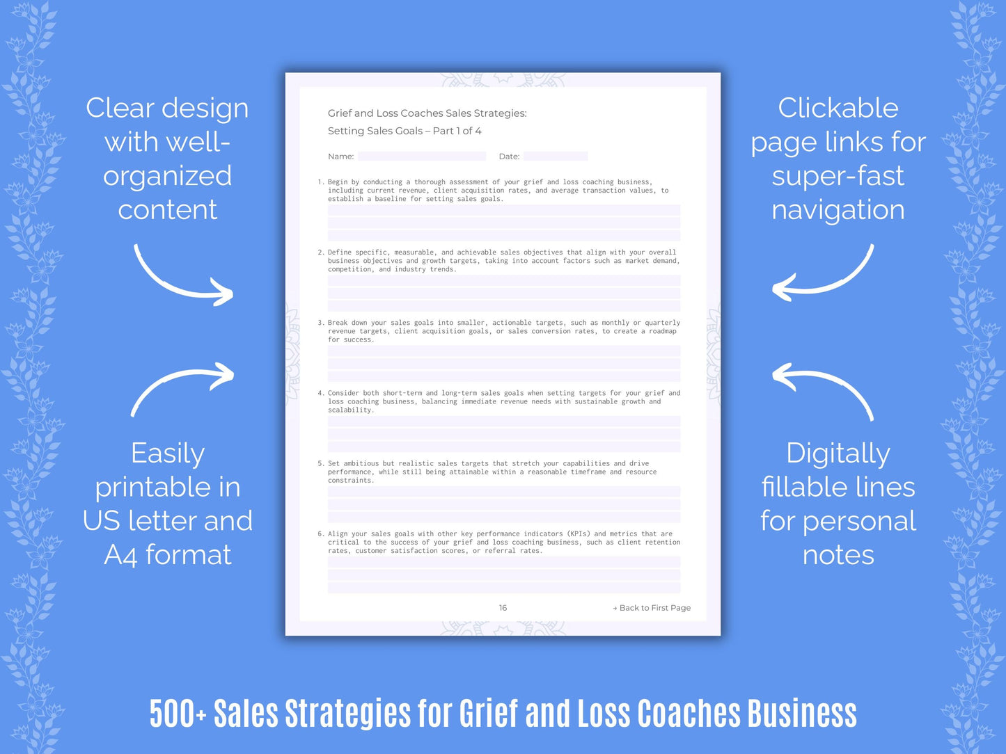 Grief and Loss Coaches Business Templates