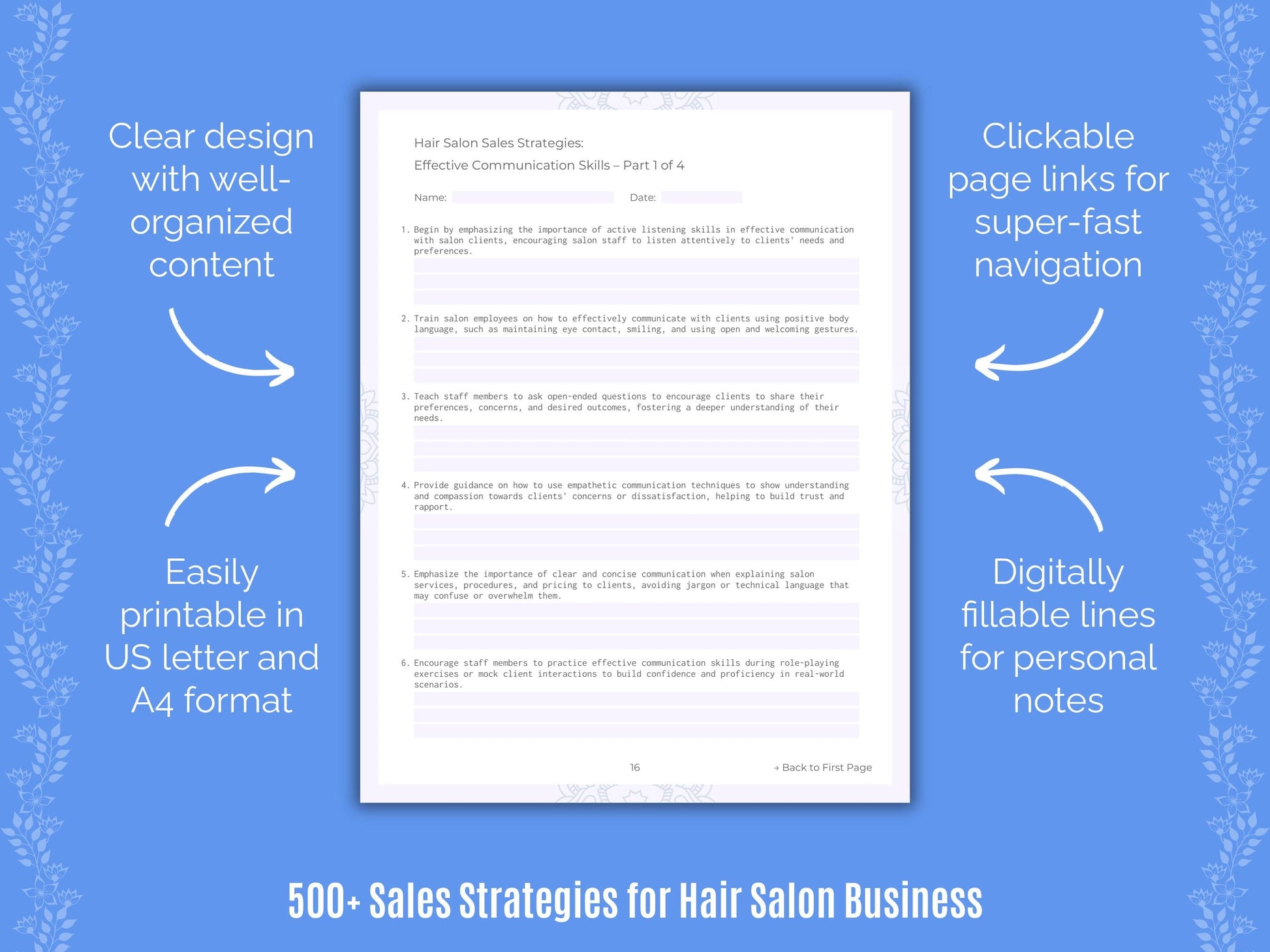 Hair Salon Business Templates