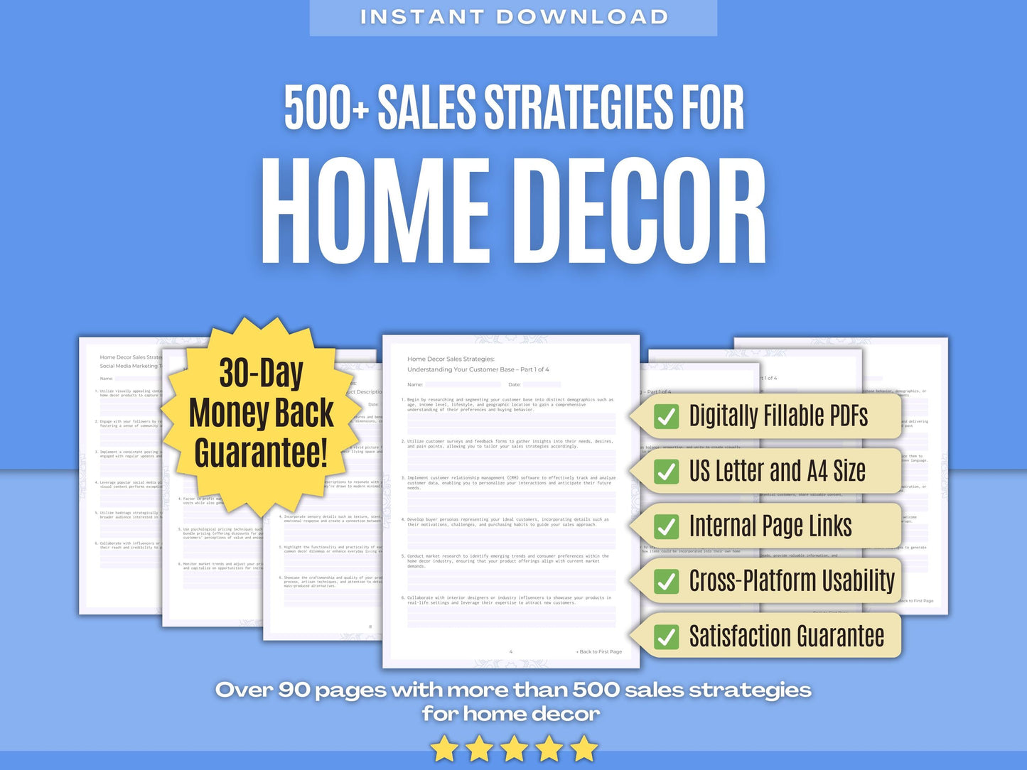 Home Decor Business Workbooks