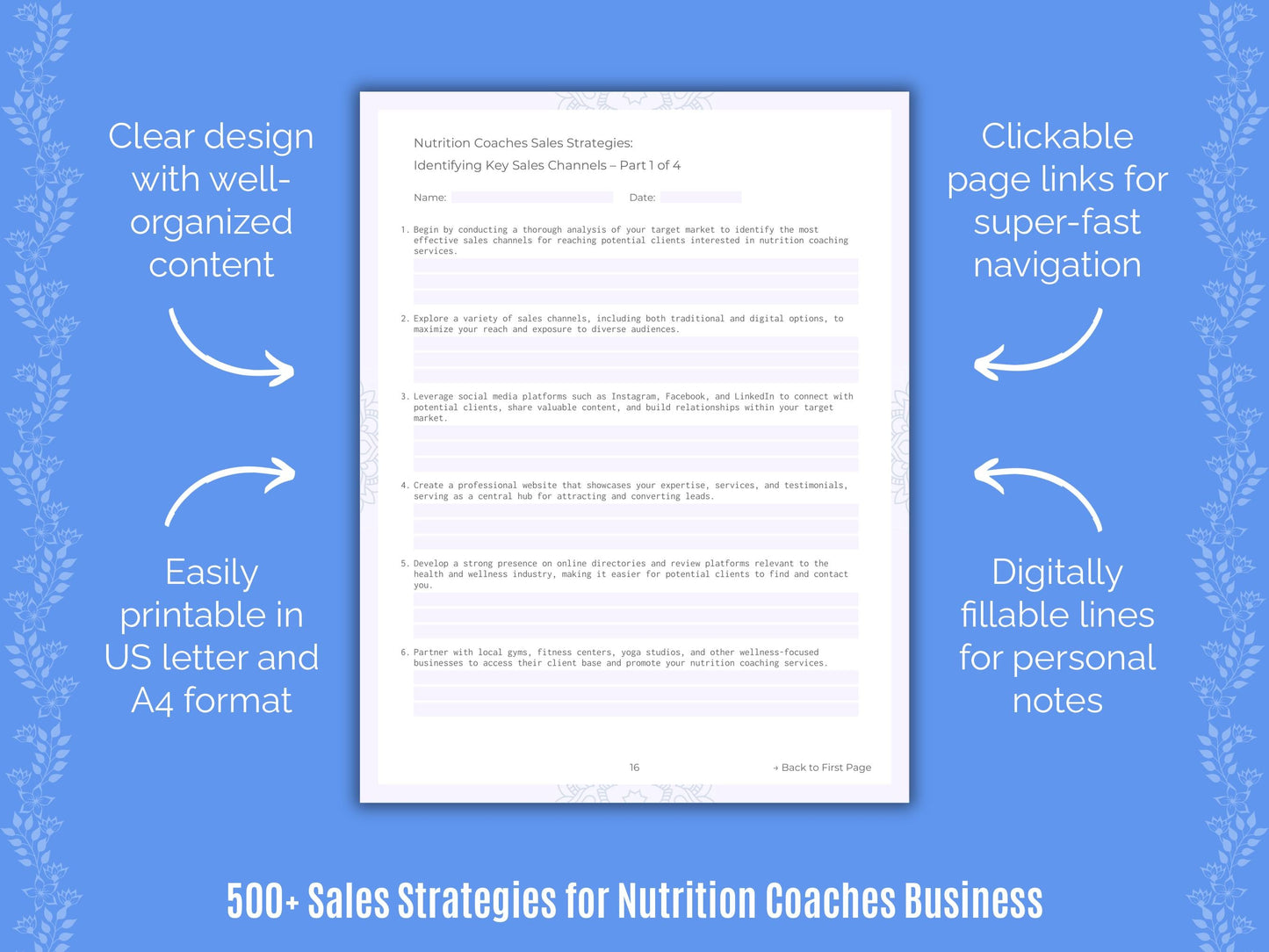 Nutrition Coaches Business Templates