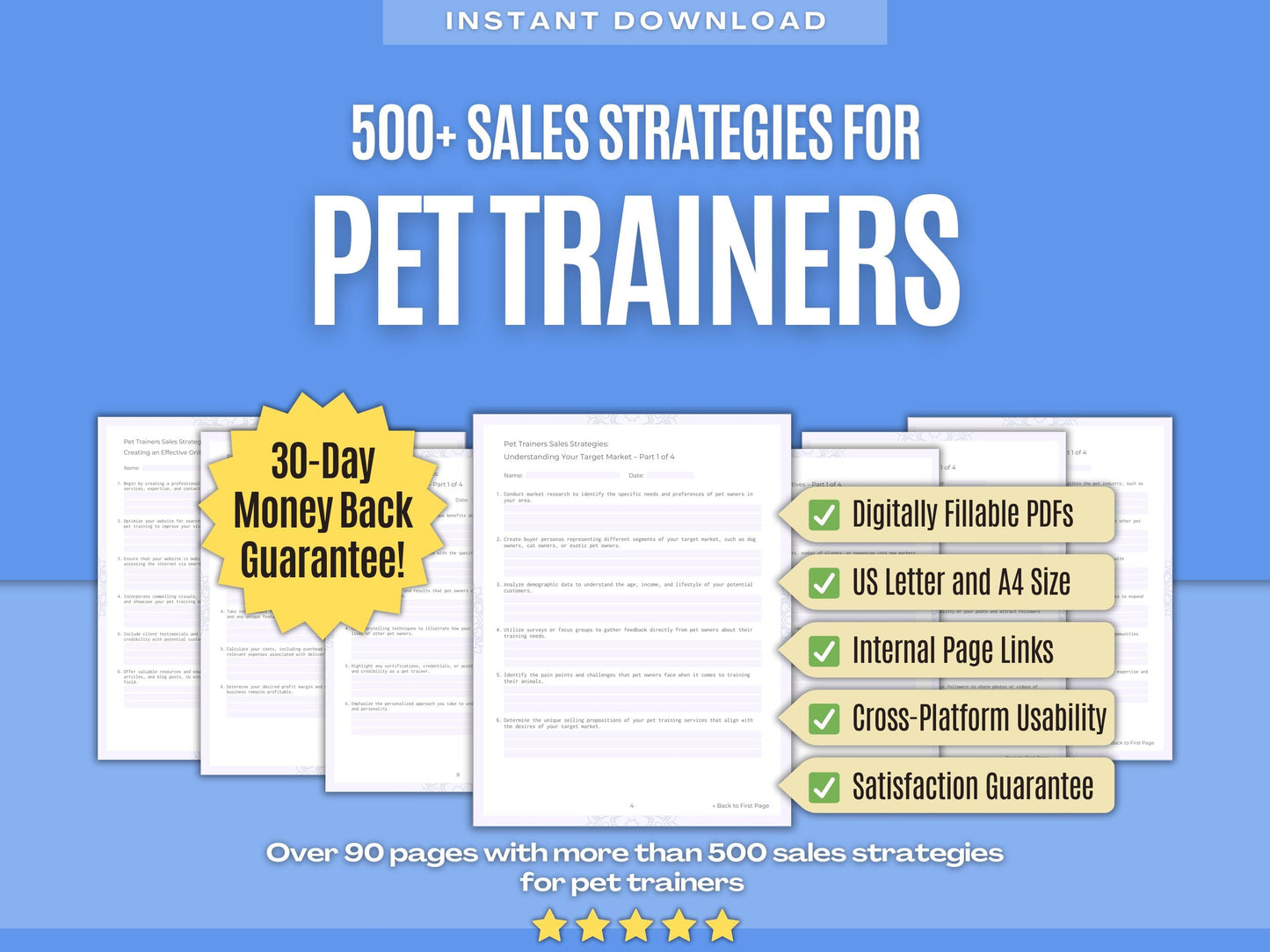 Pet Trainers Business Workbooks