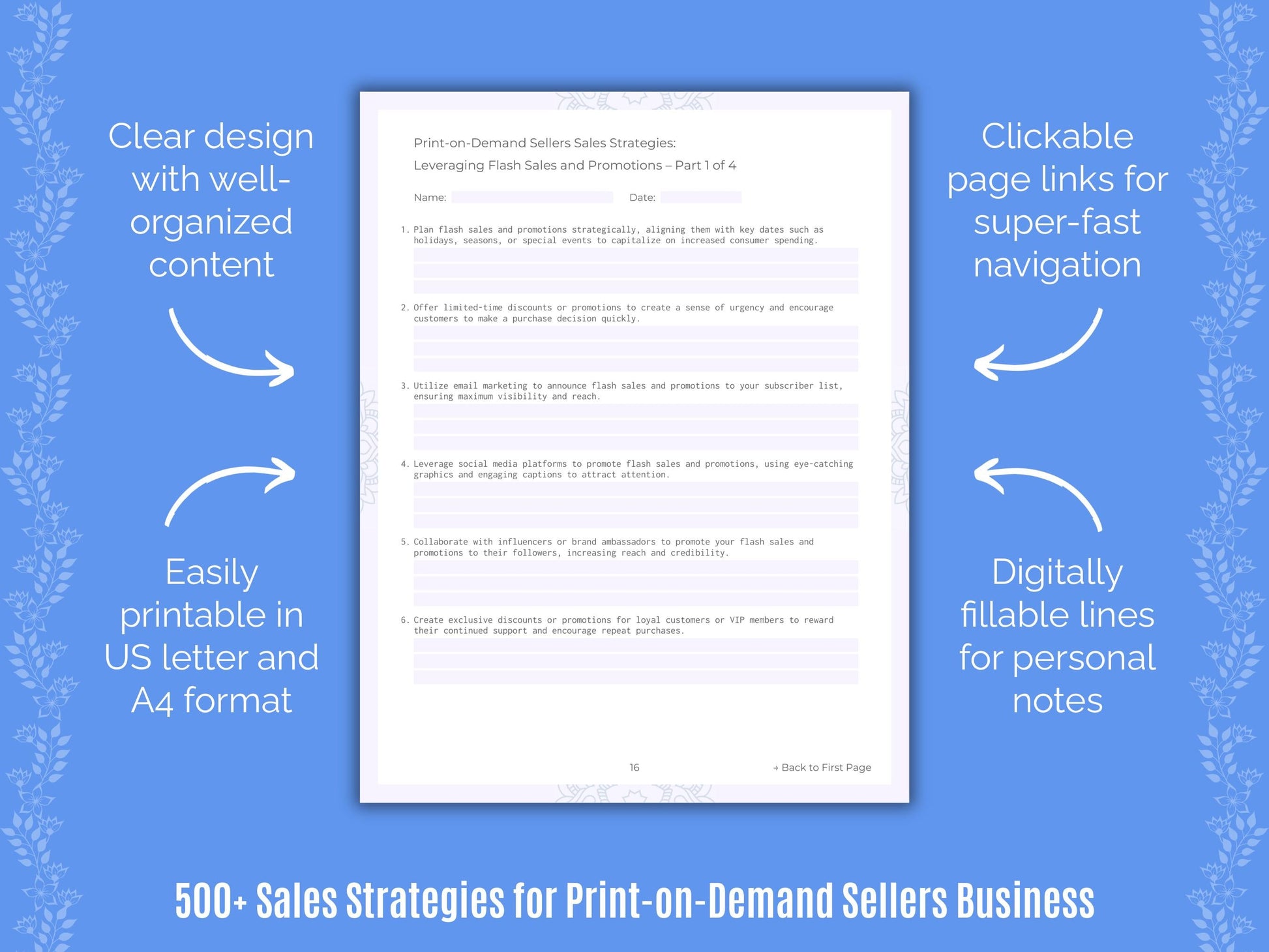 Print-on-Demand Sellers Business Templates