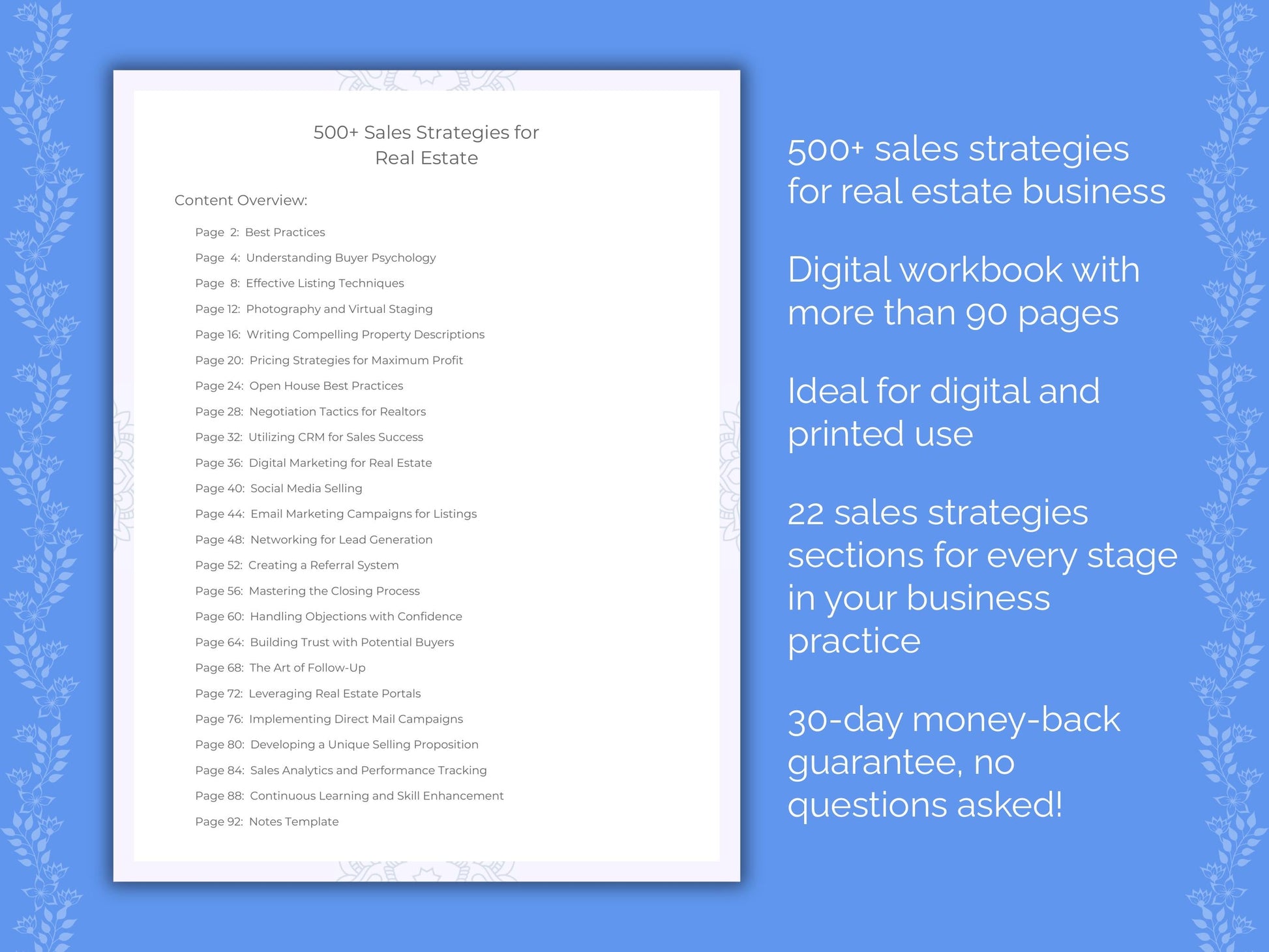 Real Estate Business Worksheets