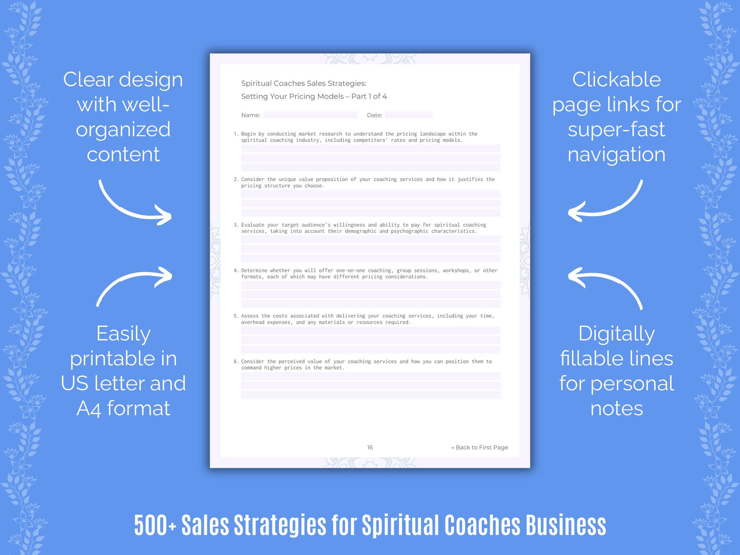 Spiritual Coaches Business Templates