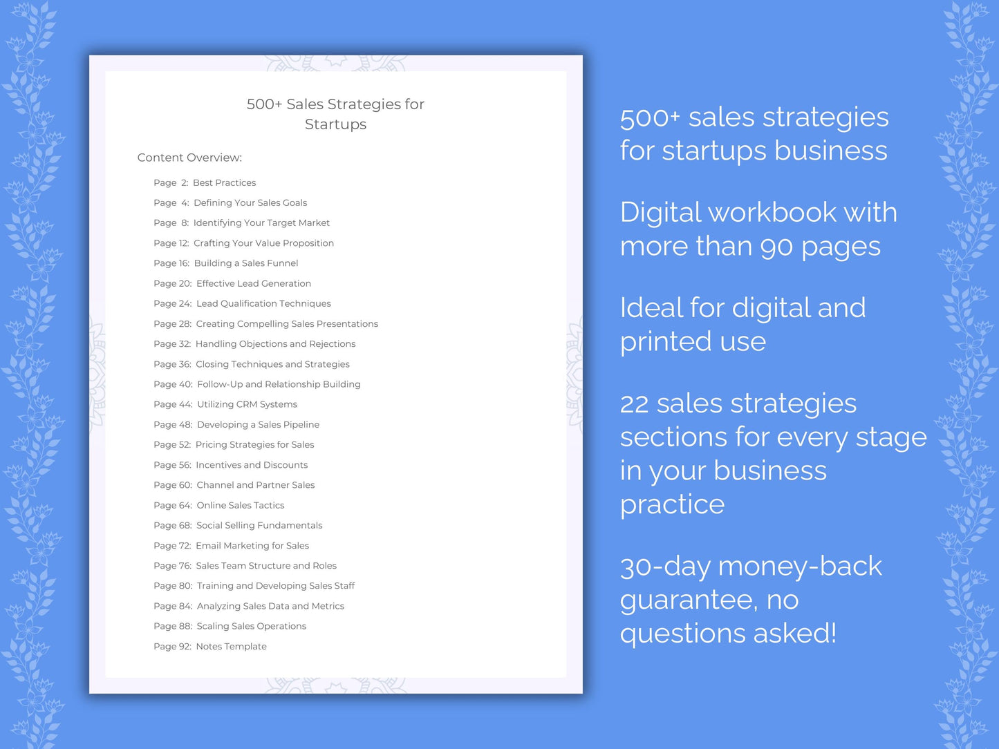 Startups Business Worksheets