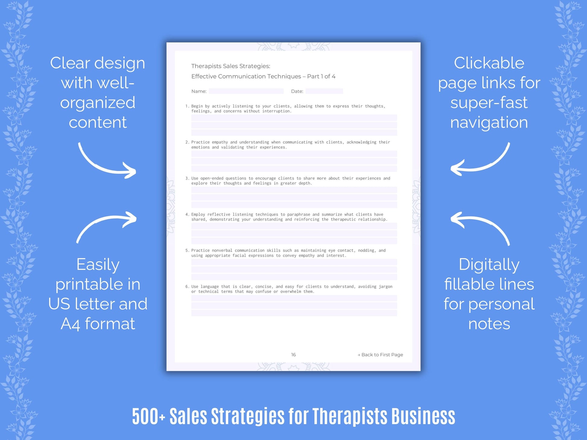 Therapists Business Templates