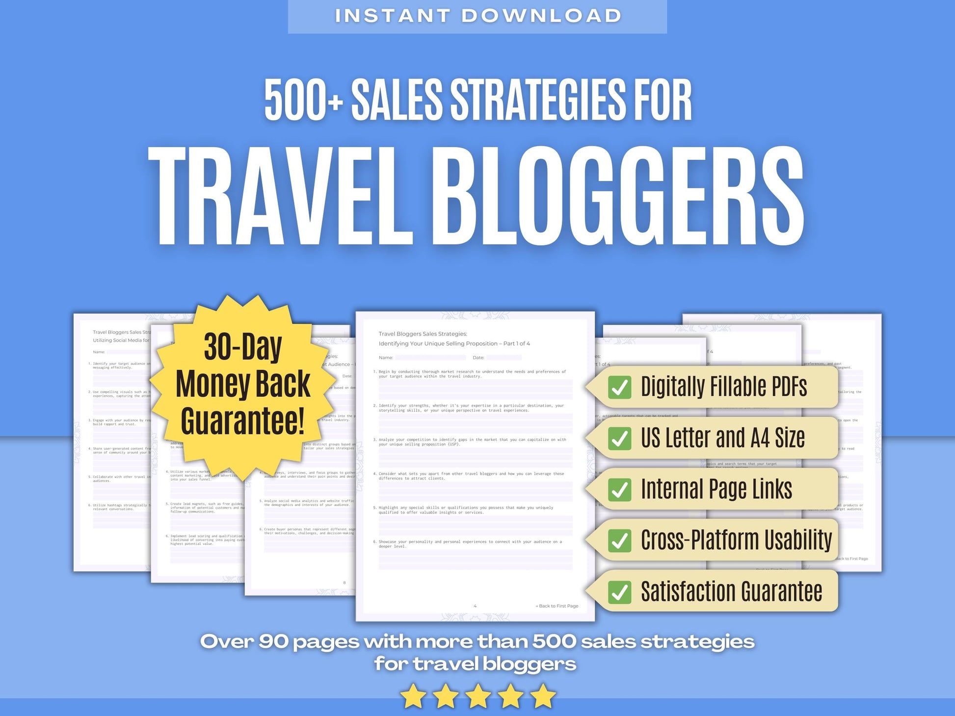 Travel Bloggers Business Workbooks