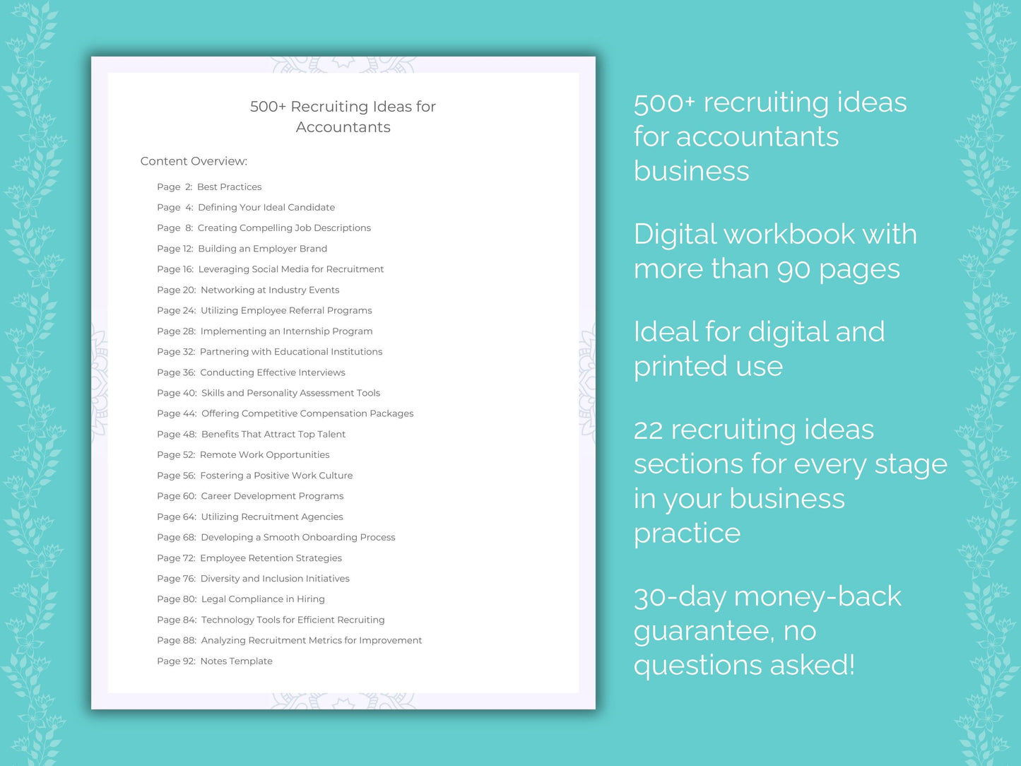 Accountants Business Worksheets