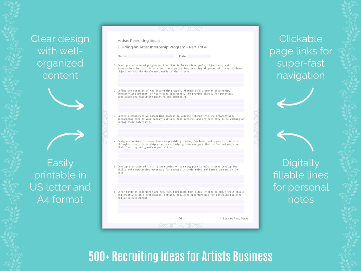 Artists Business Templates