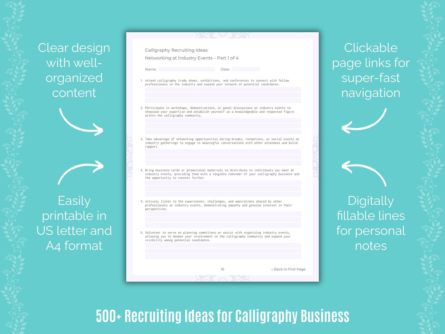 Calligraphy Business Templates