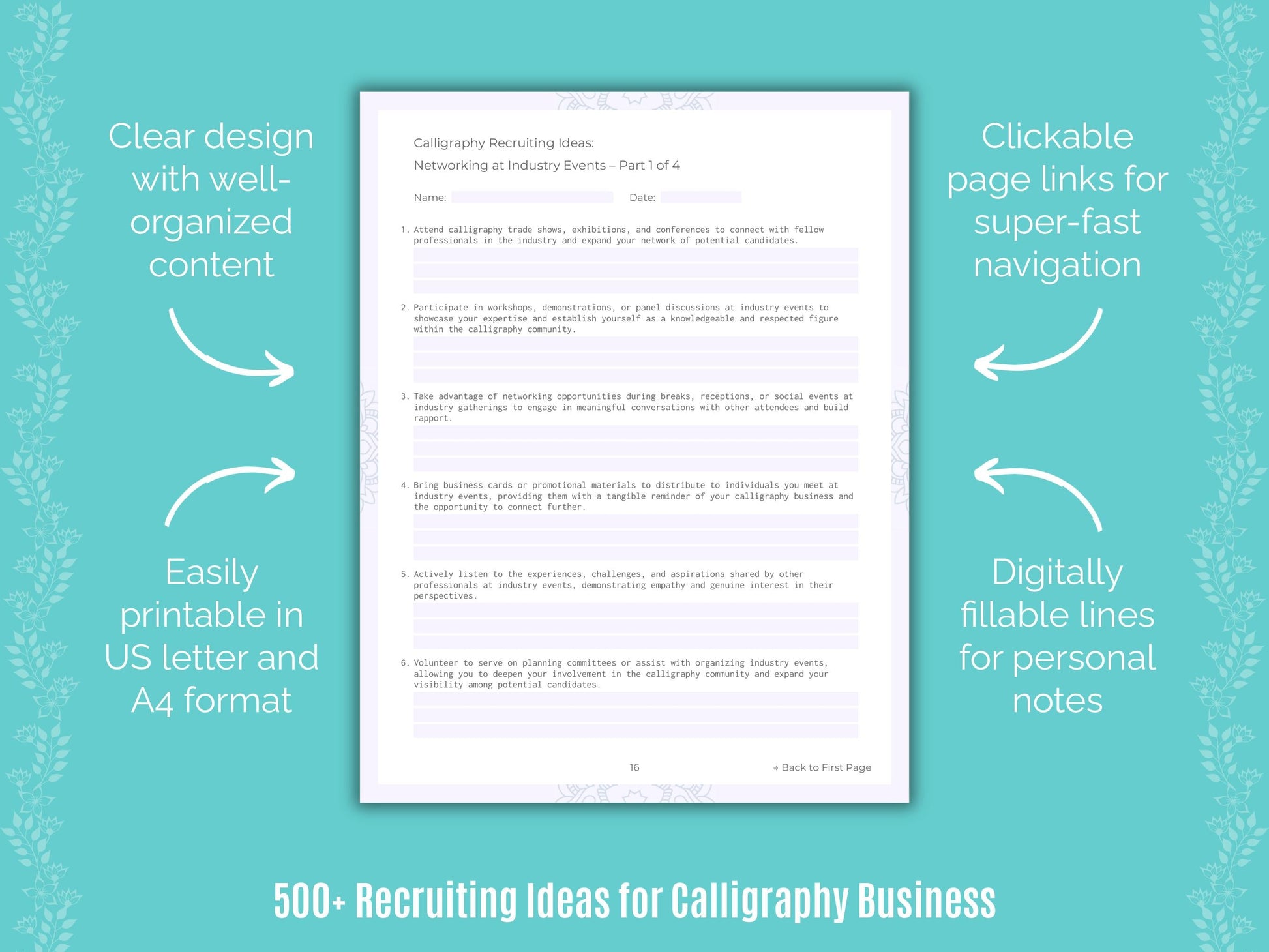 Calligraphy Business Templates