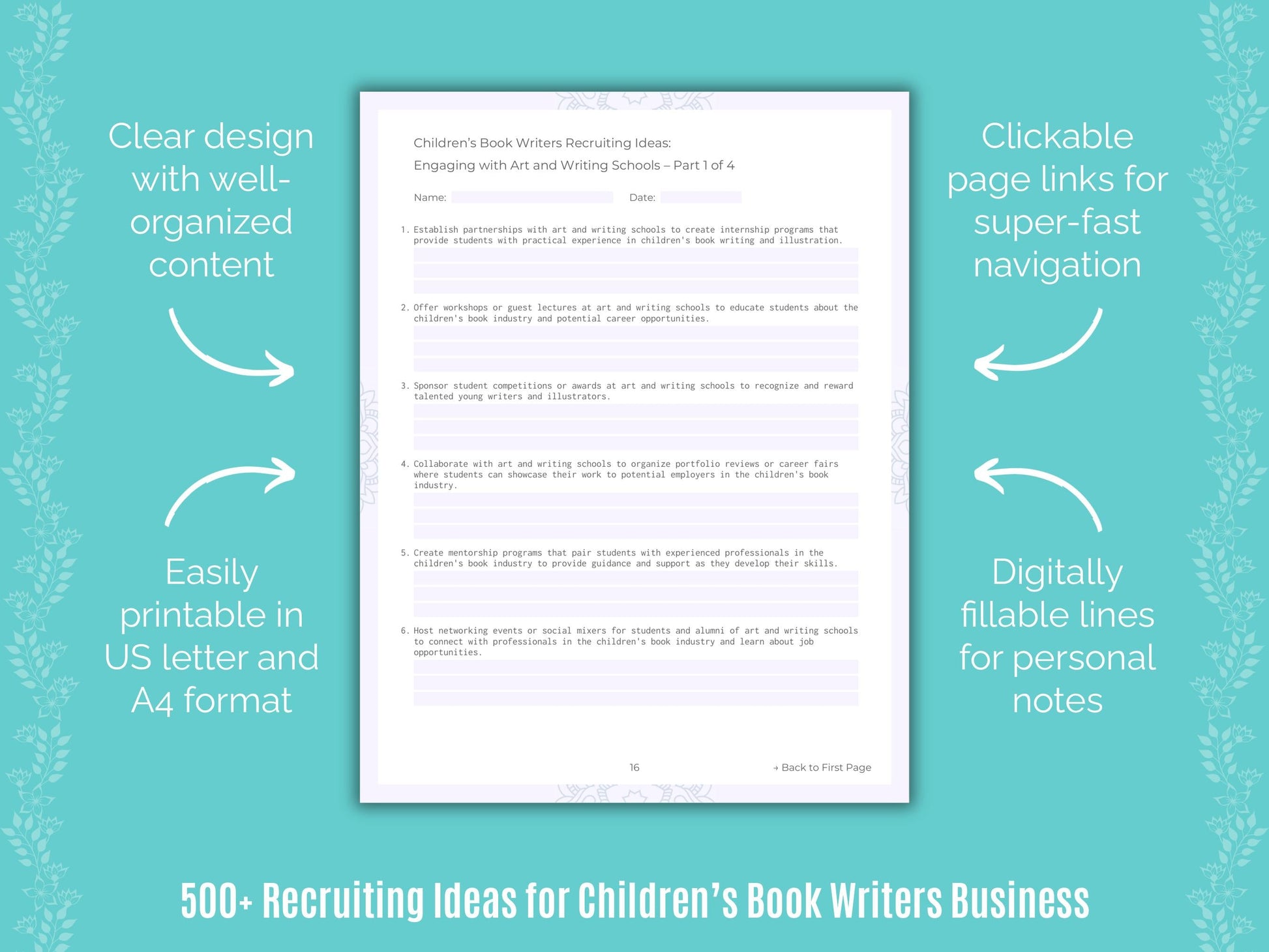 Children’s Book Writers Business Templates