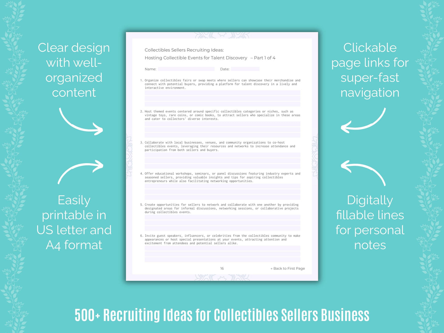 Collectibles Sellers Business Templates