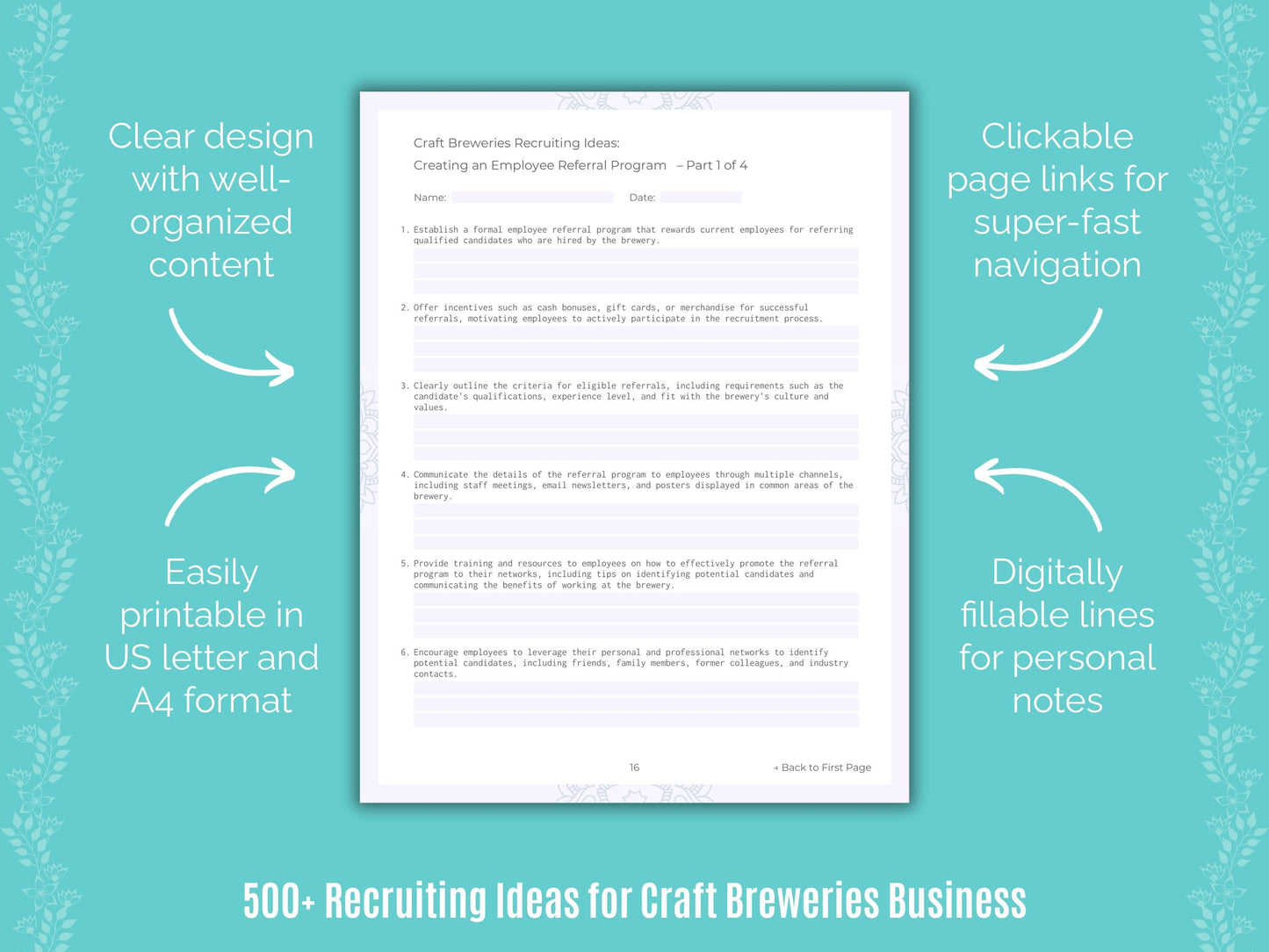 Craft Breweries Business Templates