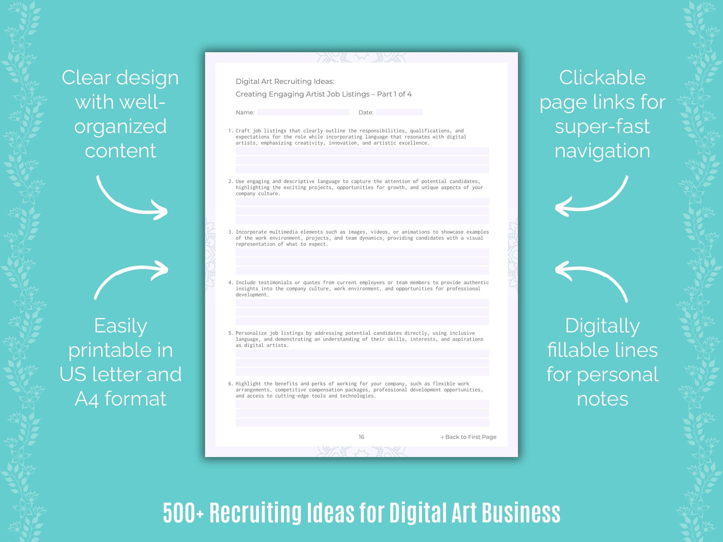 Digital Art Business Templates