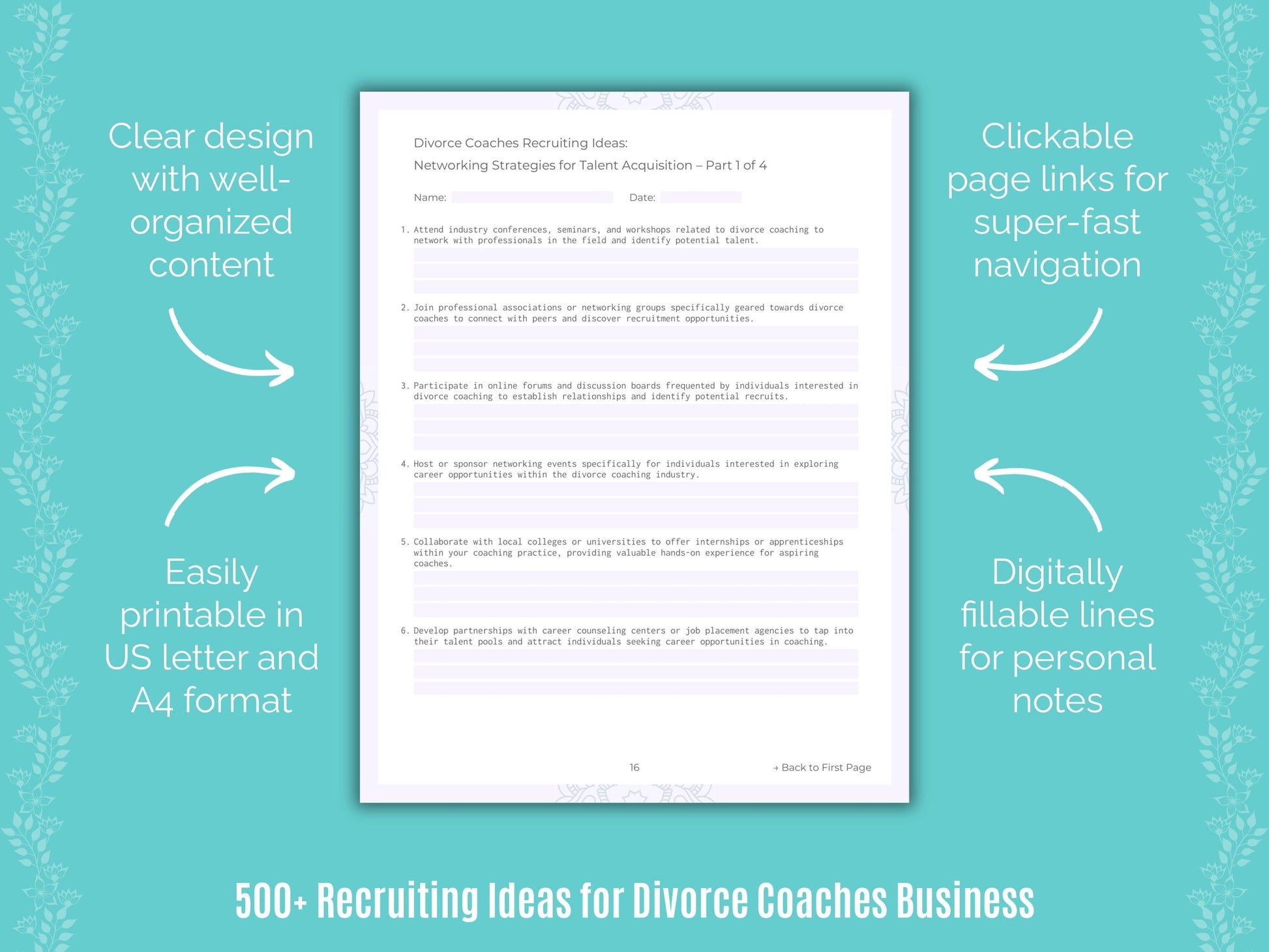 Divorce Coaches Business Templates