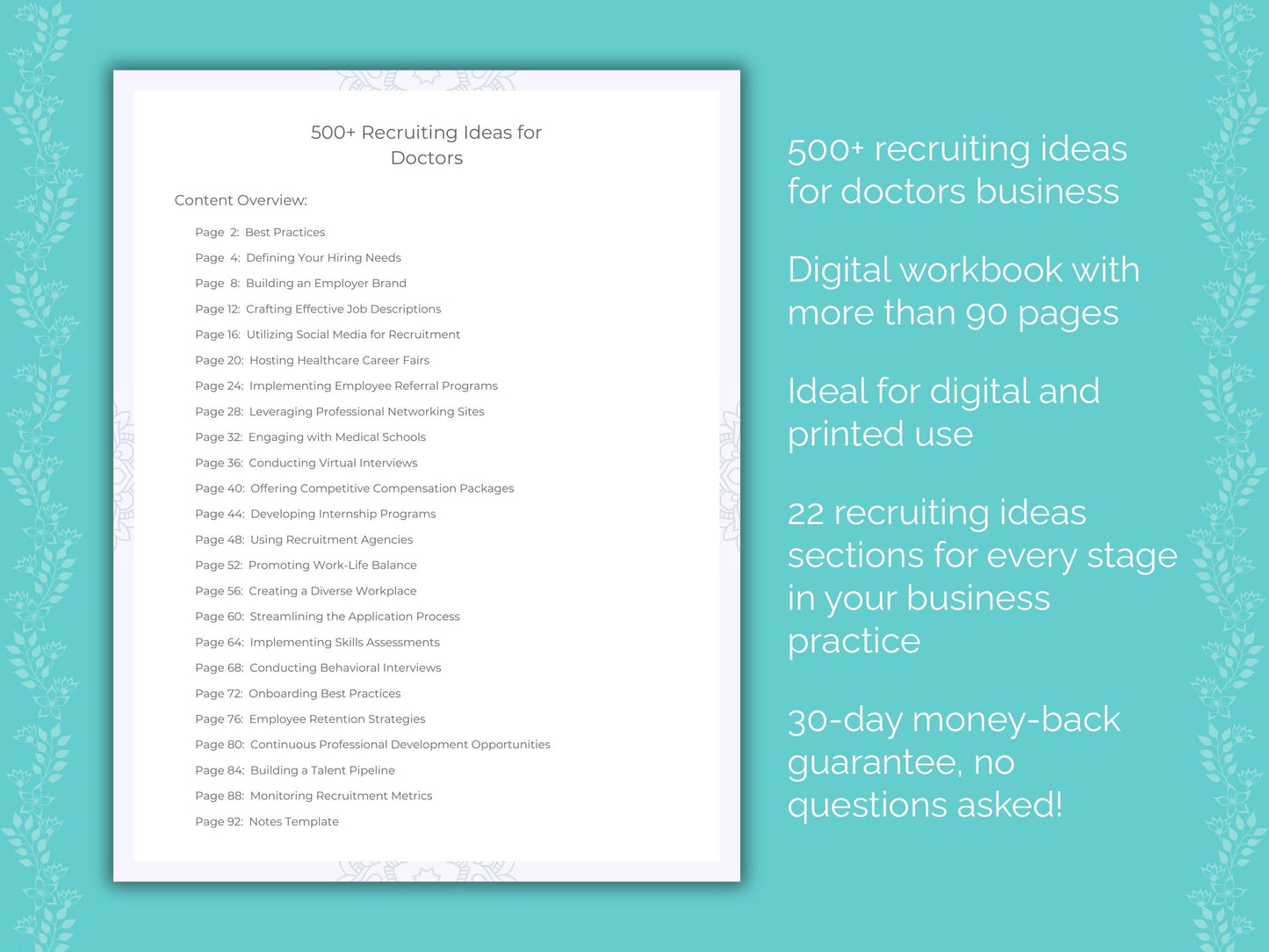 Doctors Business Worksheets