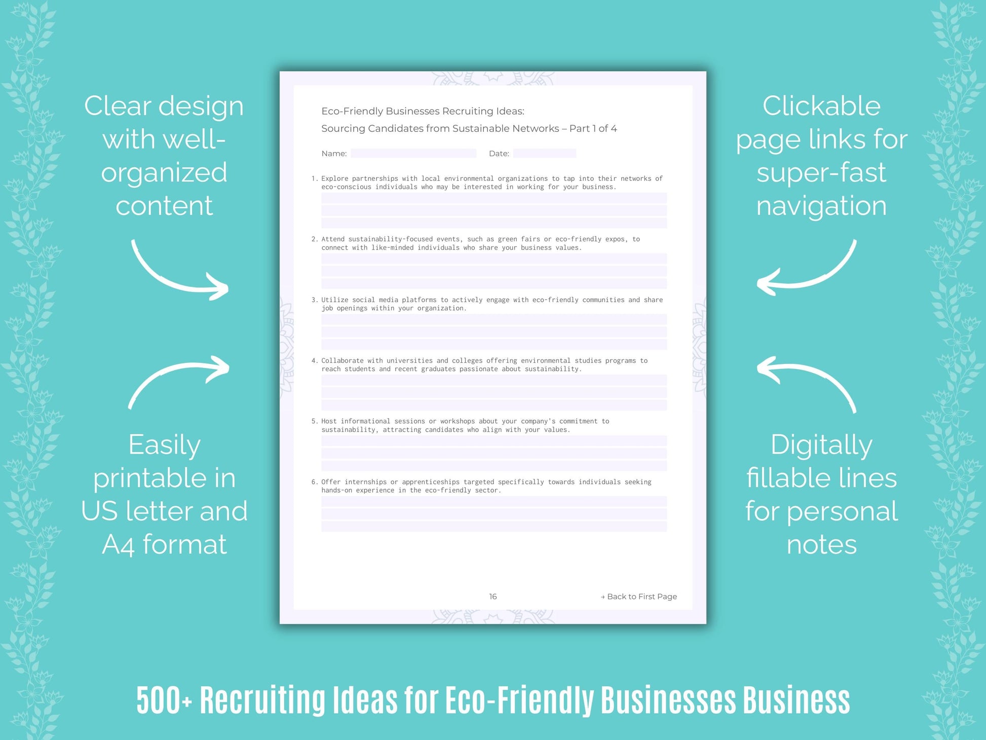 Eco-Friendly Businesses Business Templates