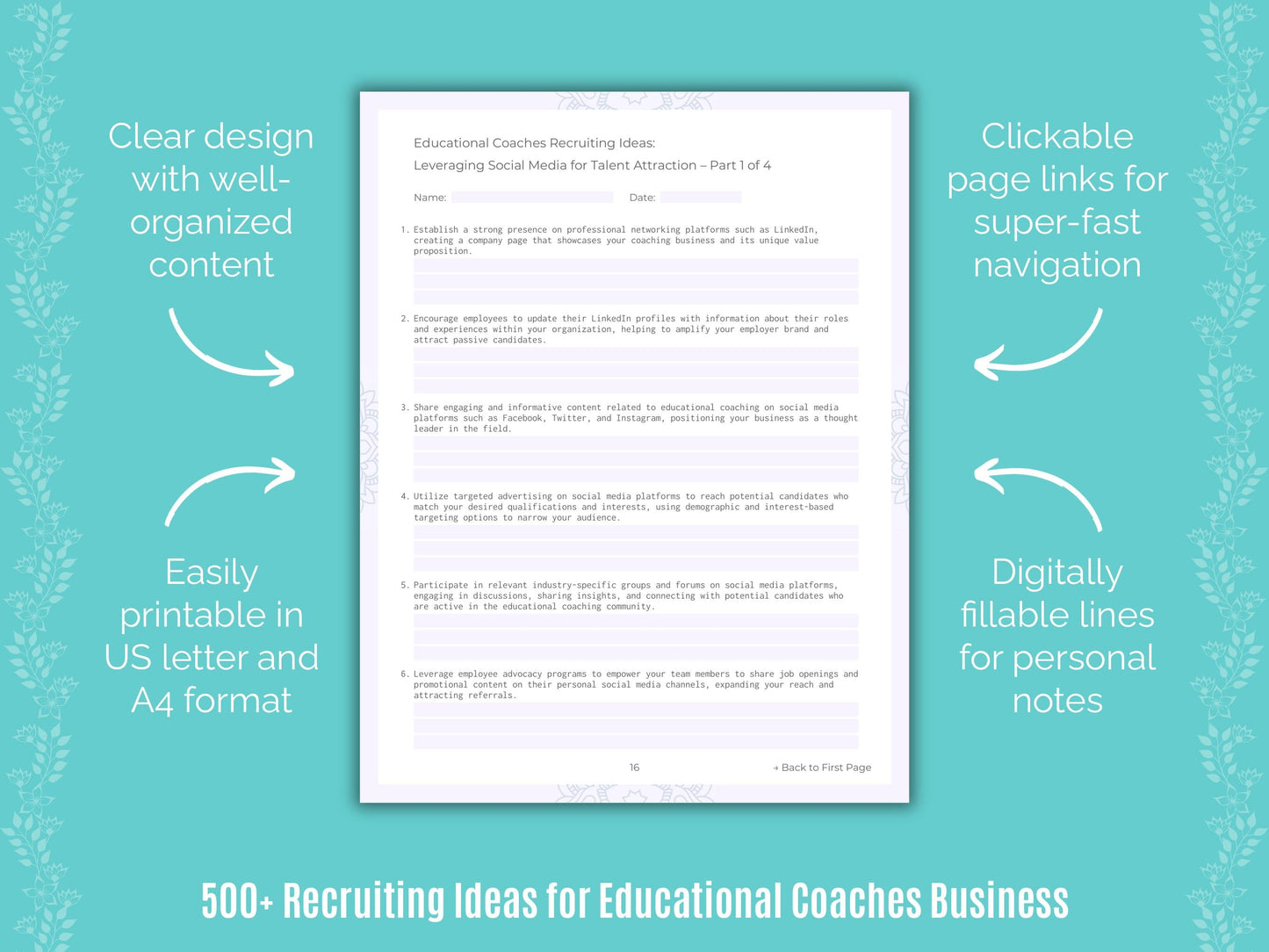 Educational Coaches Business Templates