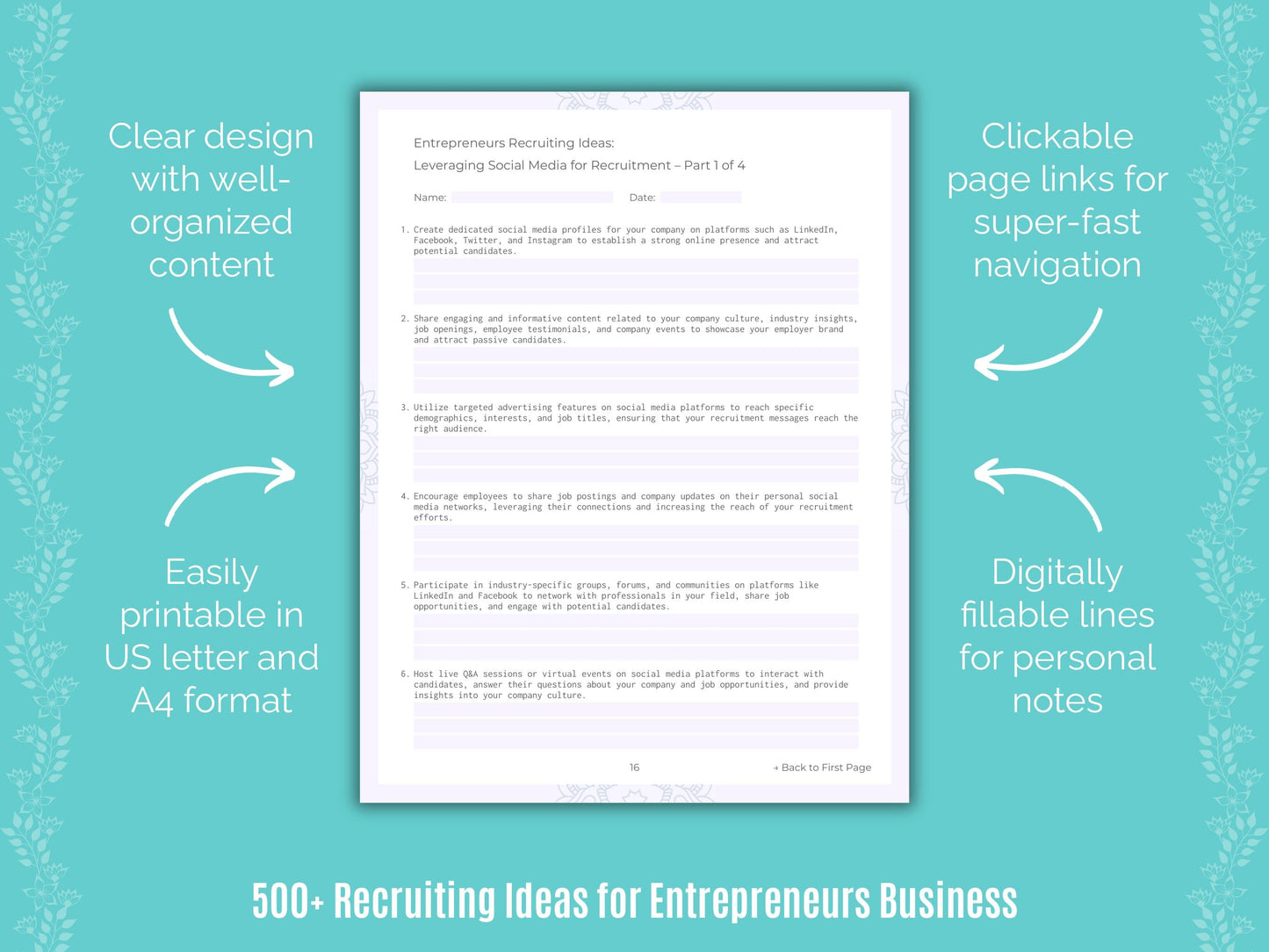 Entrepreneurs Business Templates