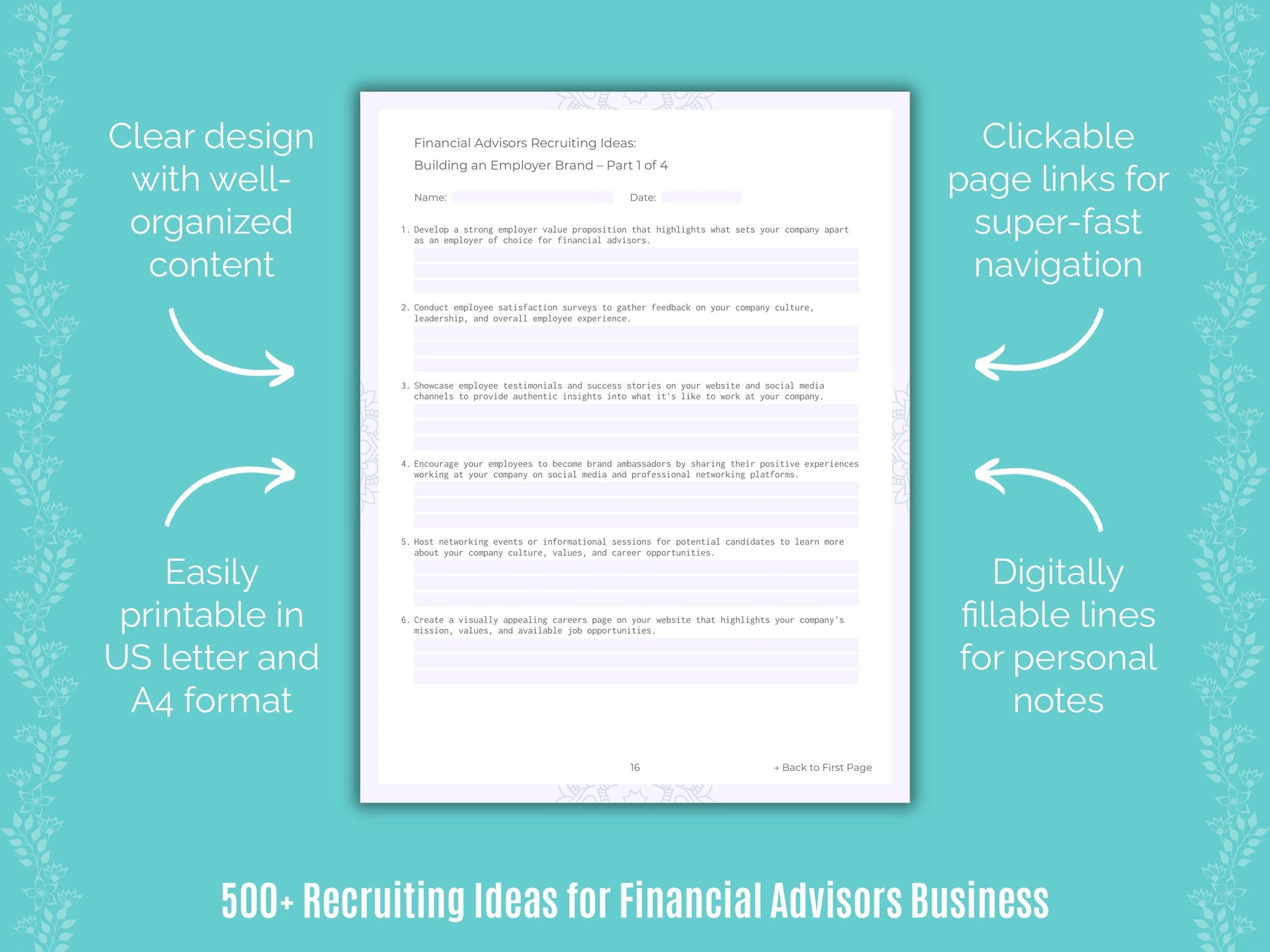 Financial Advisors Business Templates