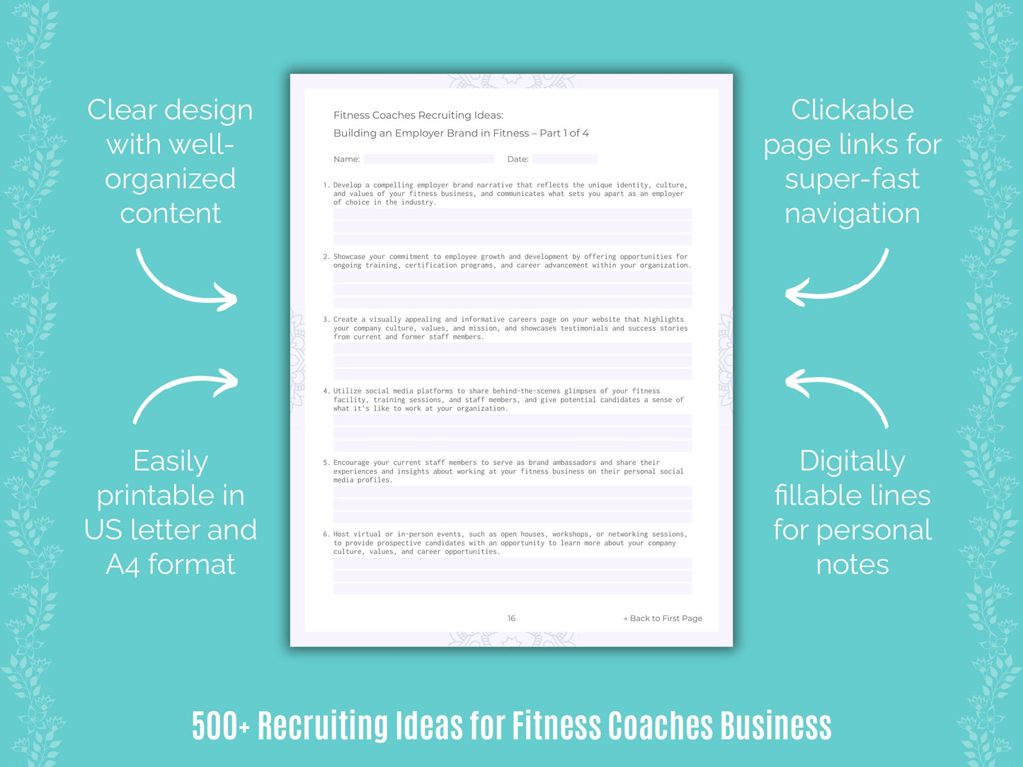 Fitness Coaches Business Templates