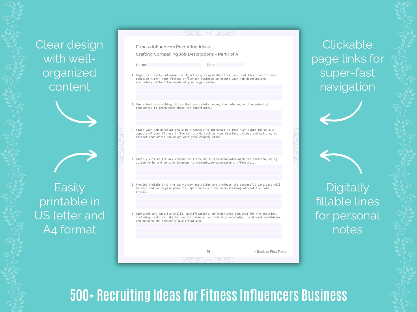 Fitness Influencers Business Templates