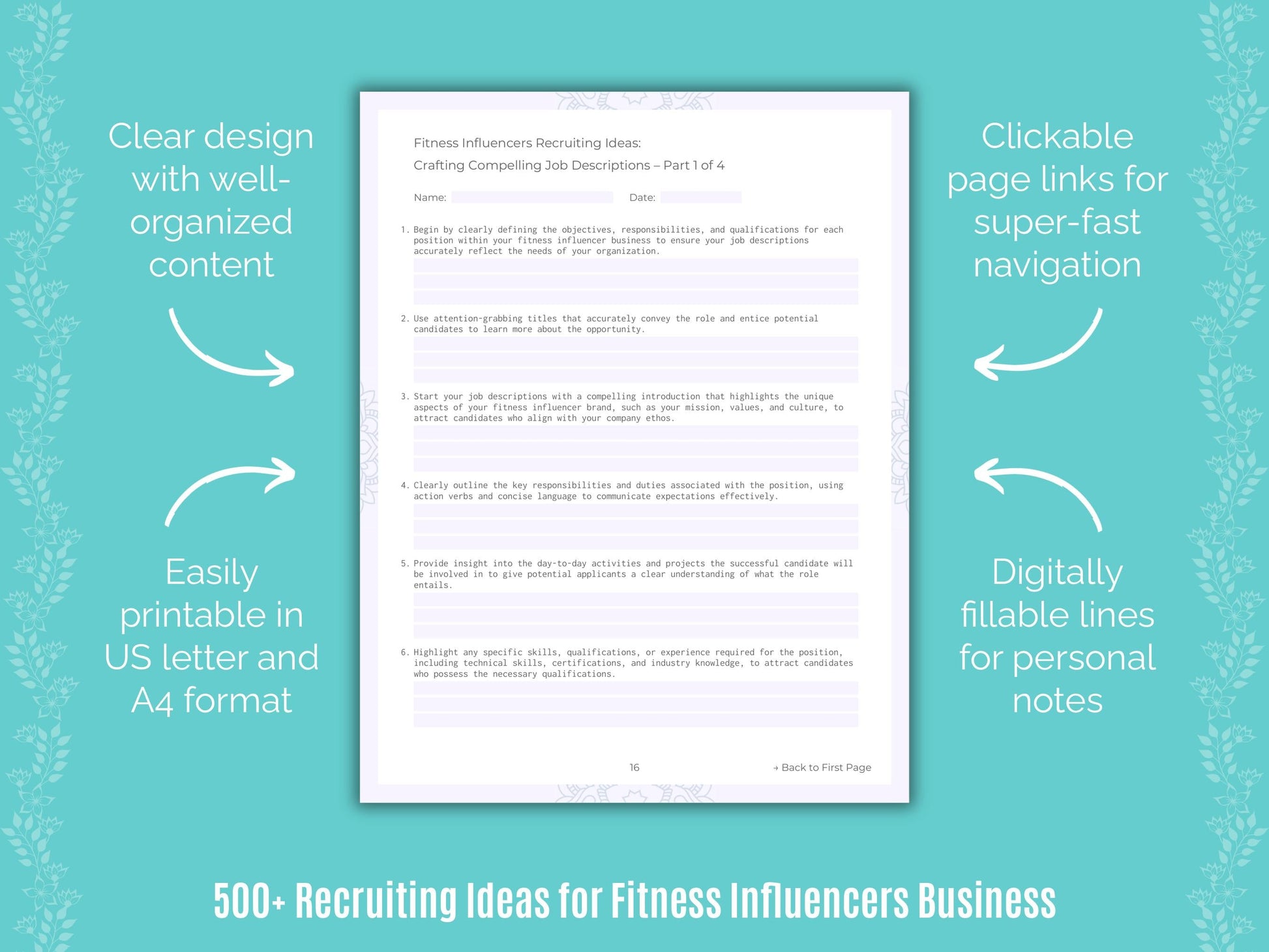 Fitness Influencers Business Templates