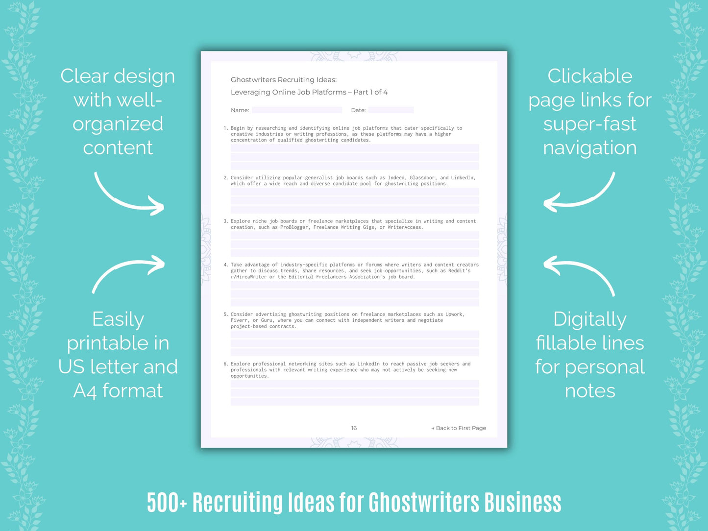 Ghostwriters Business Templates