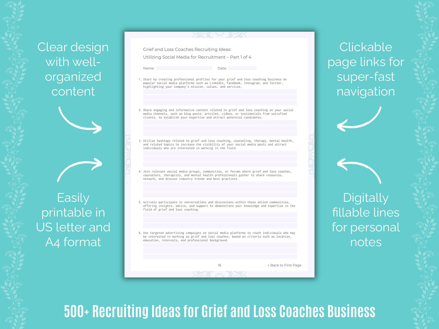 Grief and Loss Coaches Business Templates