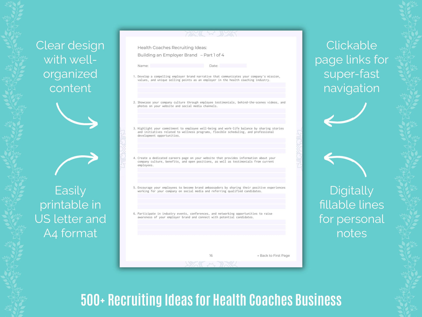 Health Coaches Business Templates