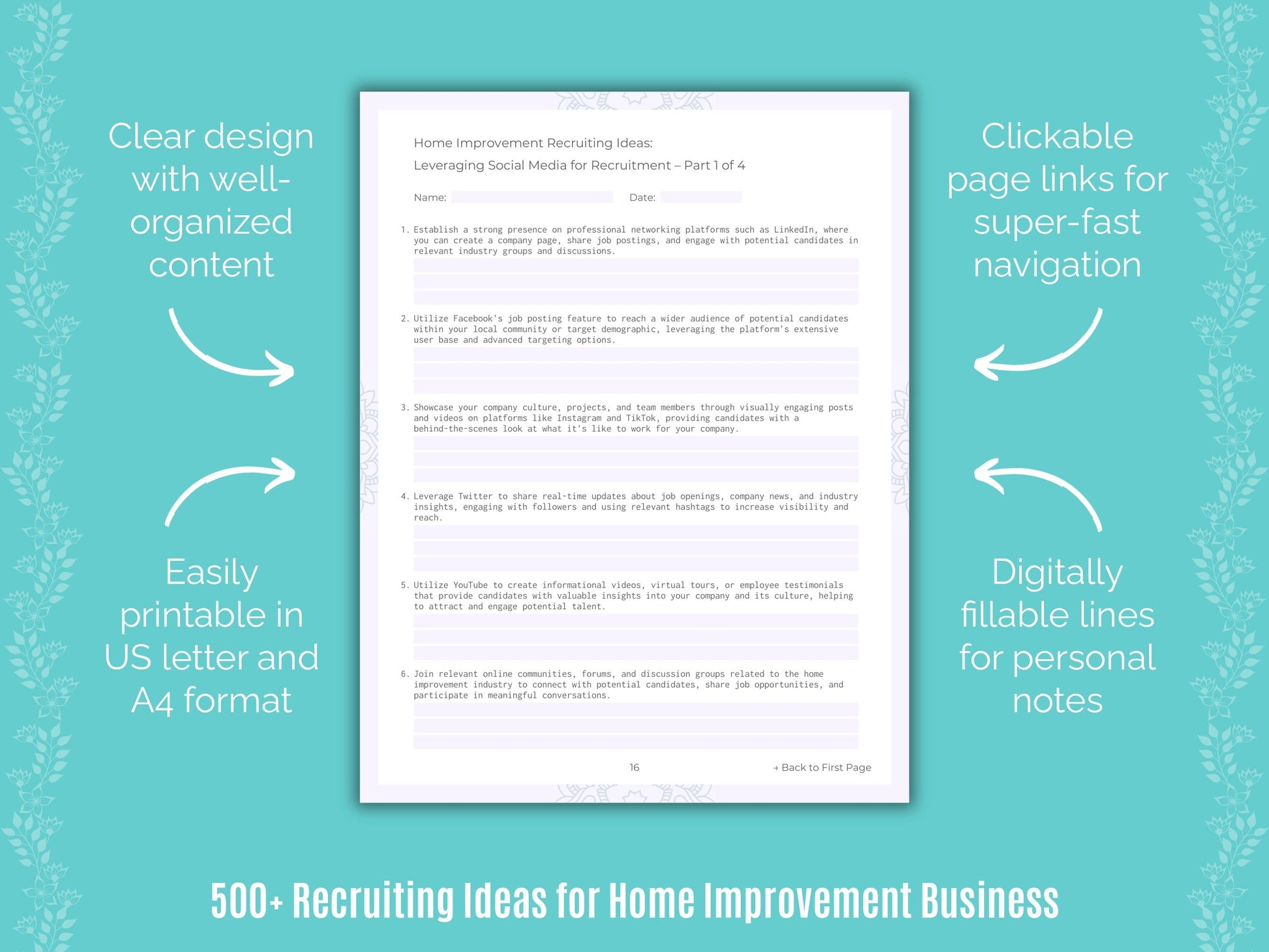 Home Improvement Business Templates