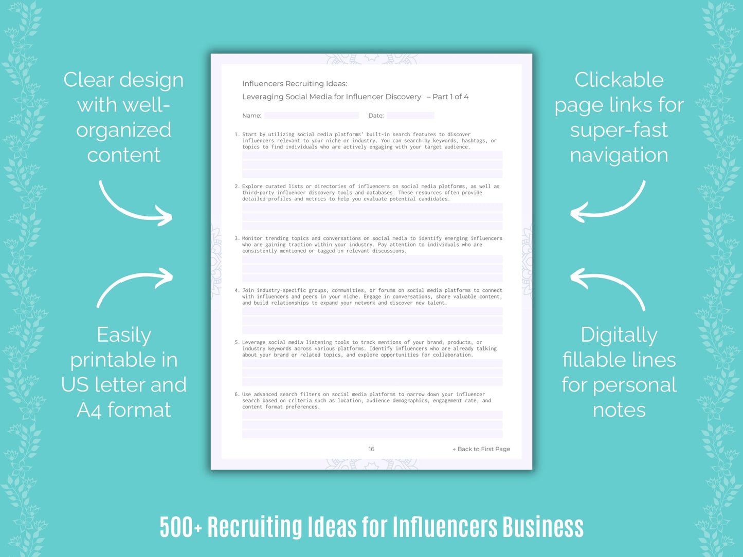 Influencers Business Templates