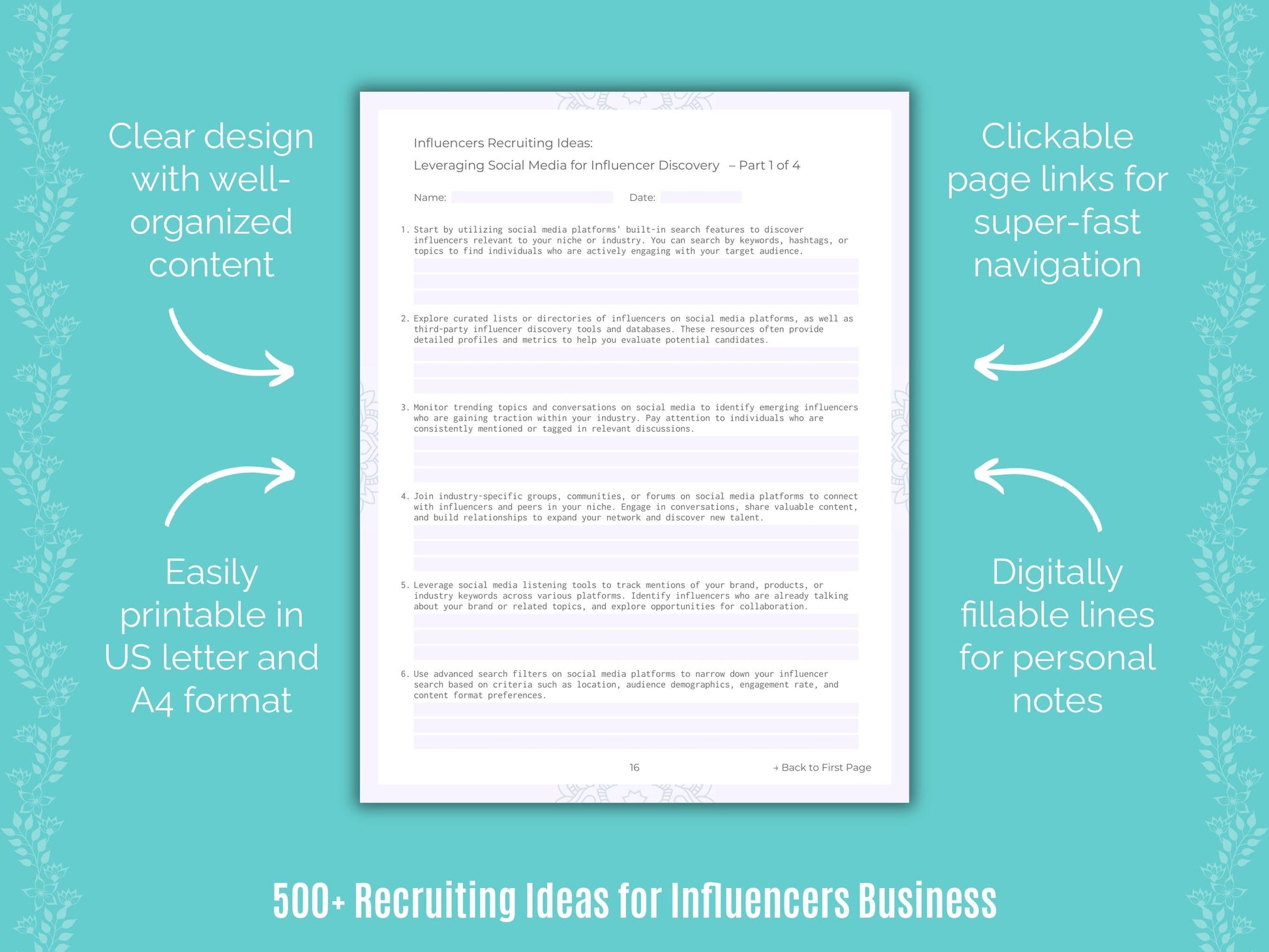 Influencers Business Templates