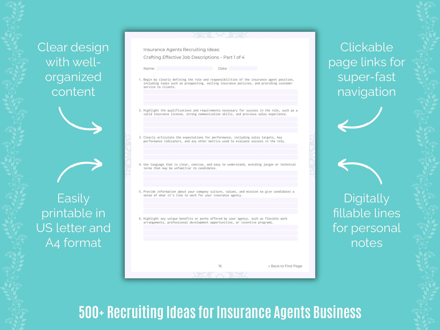 Insurance Agents Business Templates